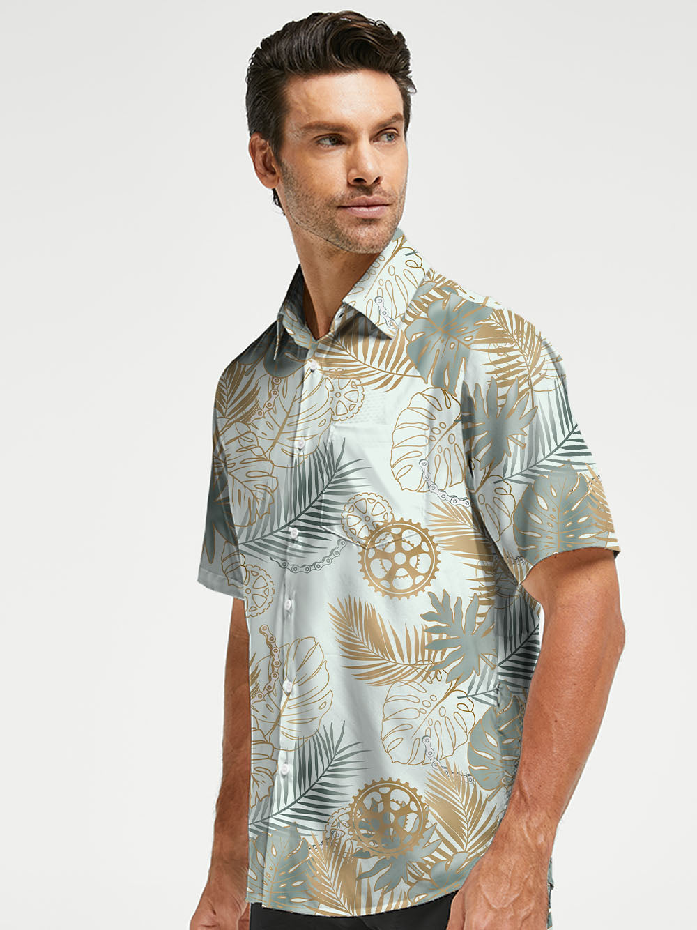Orionride Monstera Gear Zipper Pockets Ultra Lightweight Short Sleeves Gravel Shirt