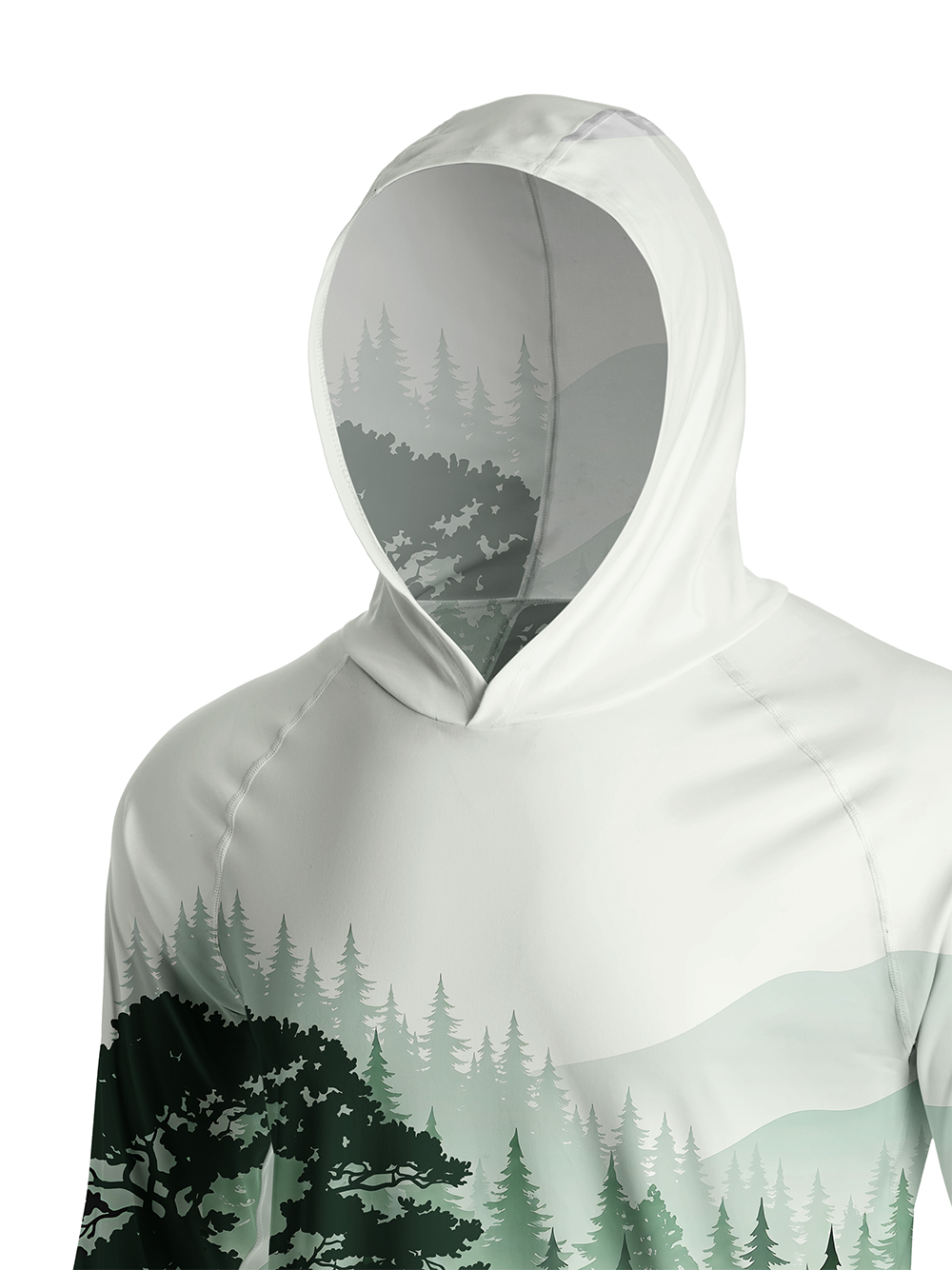 Orionride Silent Pines Long Sleeve Cycling Hoodie Shirt