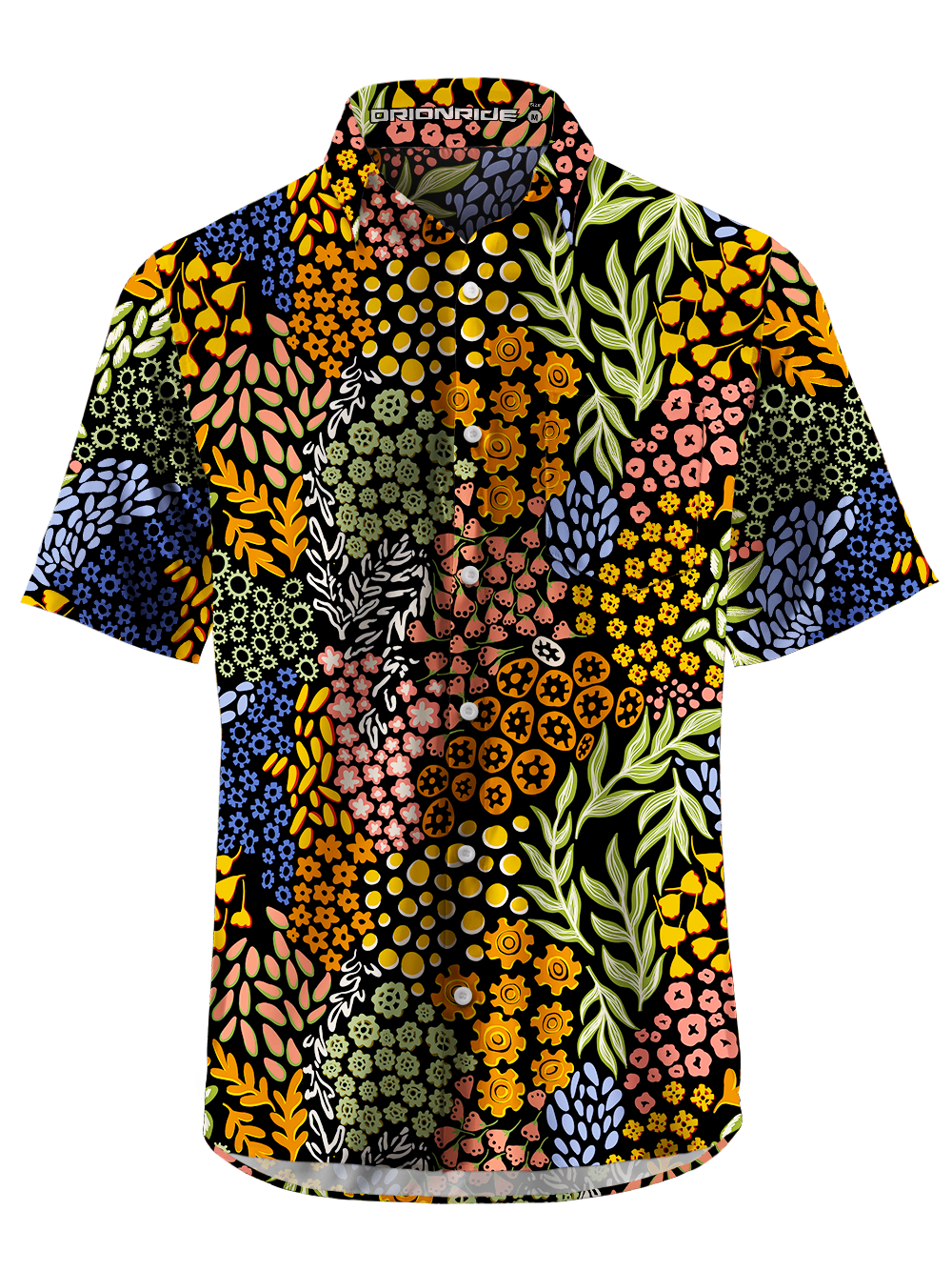 Orionride Petal-shaped Gears Zipper Pockets Ultra Lightweight Short Sleeves Gravel Shirt