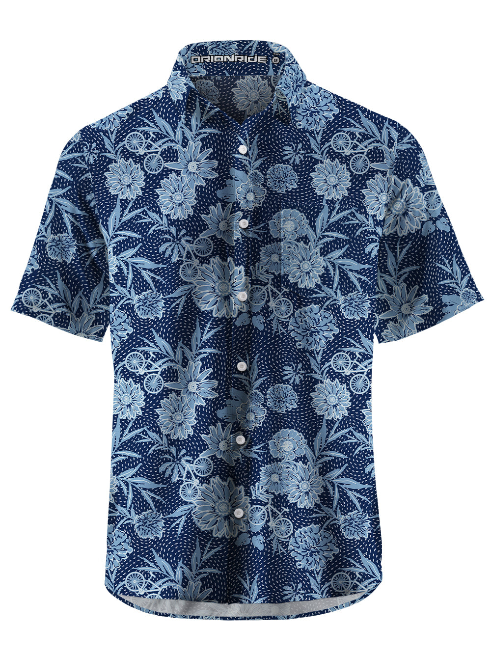 Orionride Flower Room Zipper Pockets Ultra Lightweight Short Sleeves Gravel Shirt