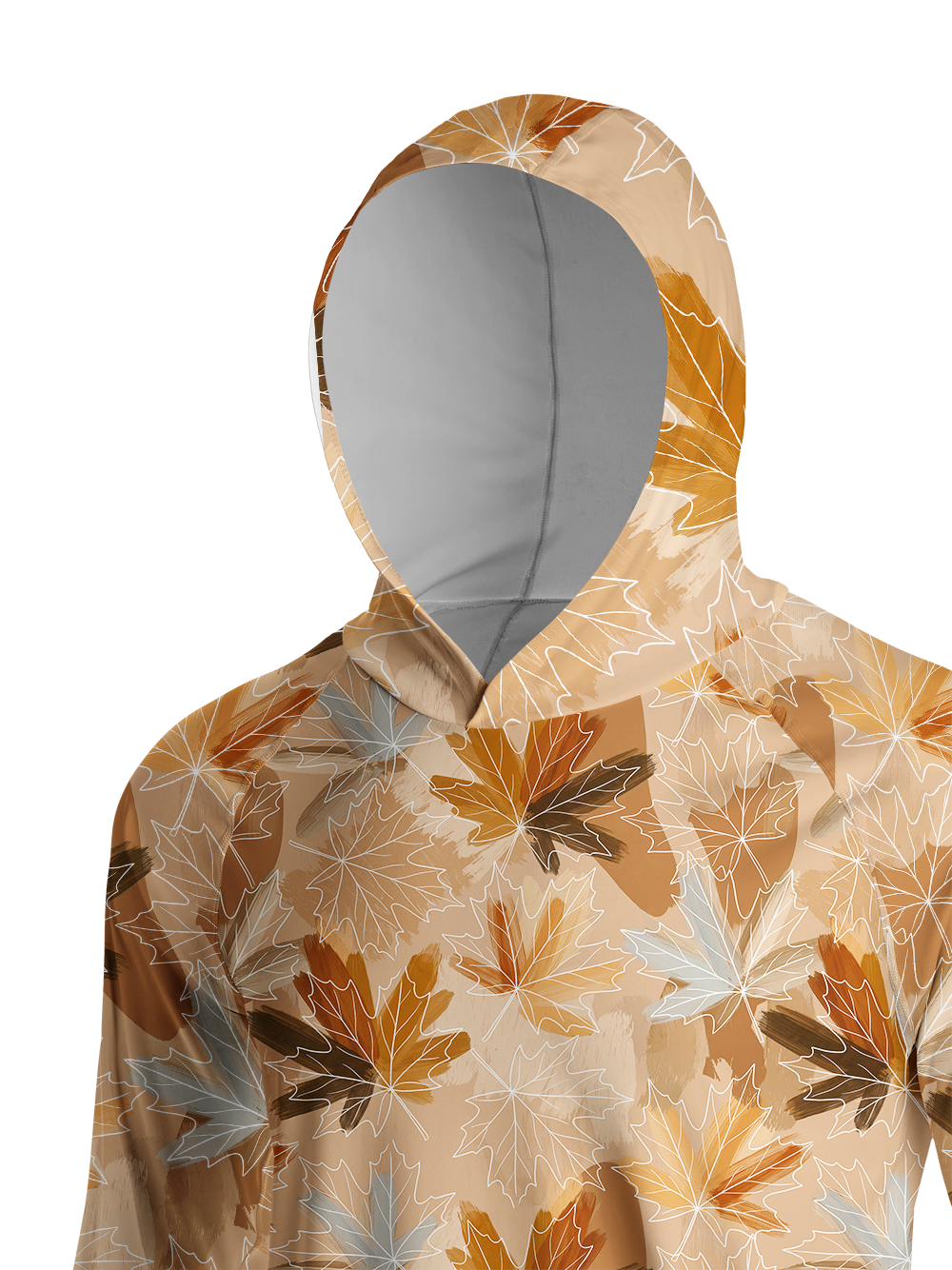 Orionride Dual Leaf Long Sleeve Cycling Hoodie Shirt
