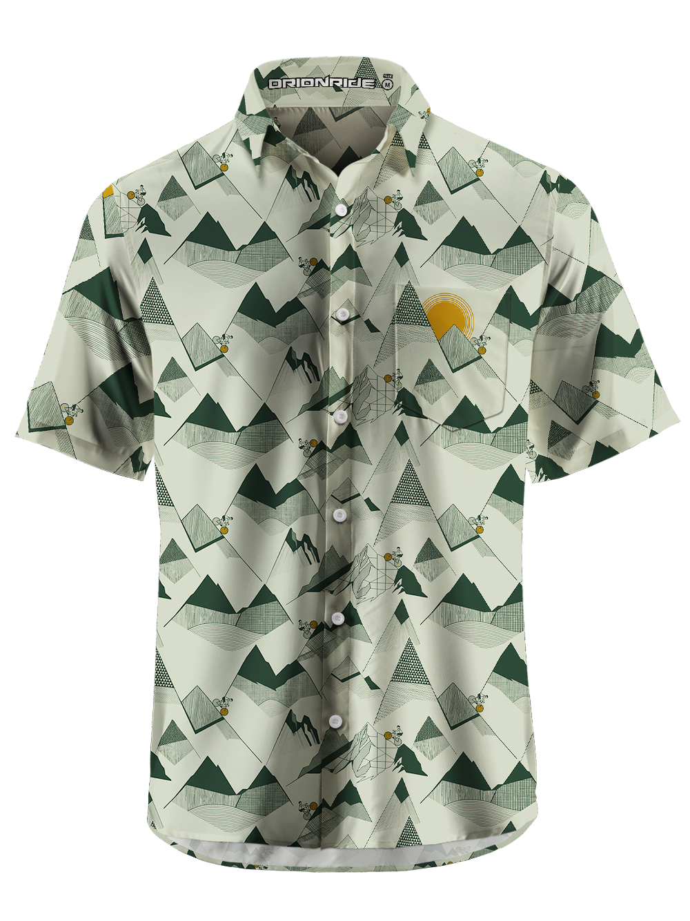 Orionride Steep Rock Walls Zipper Pockets Ultra Lightweight Short Sleeves Gravel Shirt