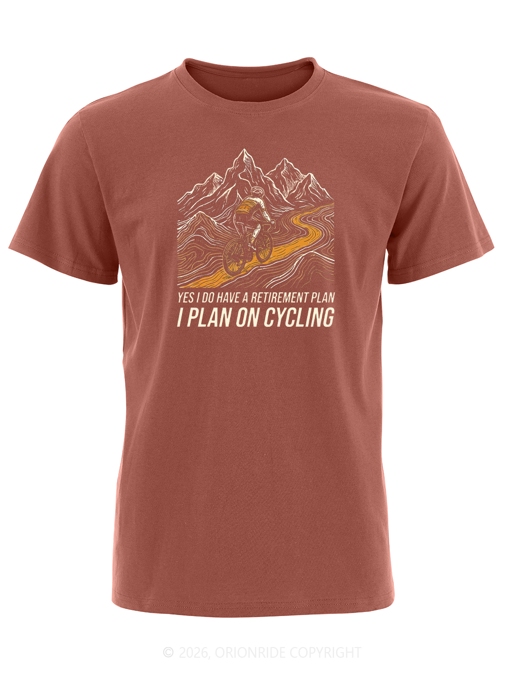 Orionride I Have A Retirement Plan Short Sleeves Bike T-Shirt