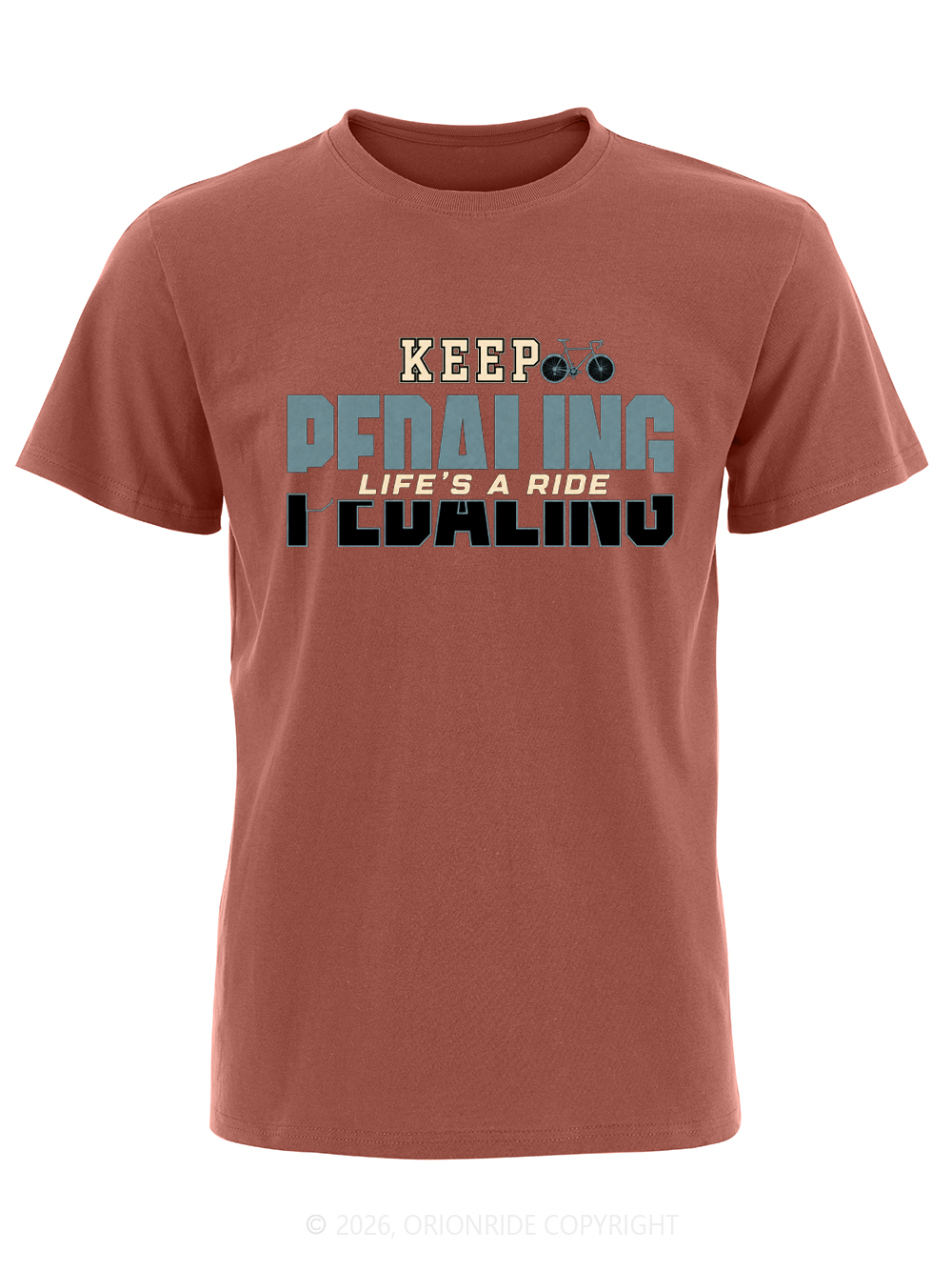 Orionride Pedal Word Rhythm Short Sleeves Bike T-Shirt