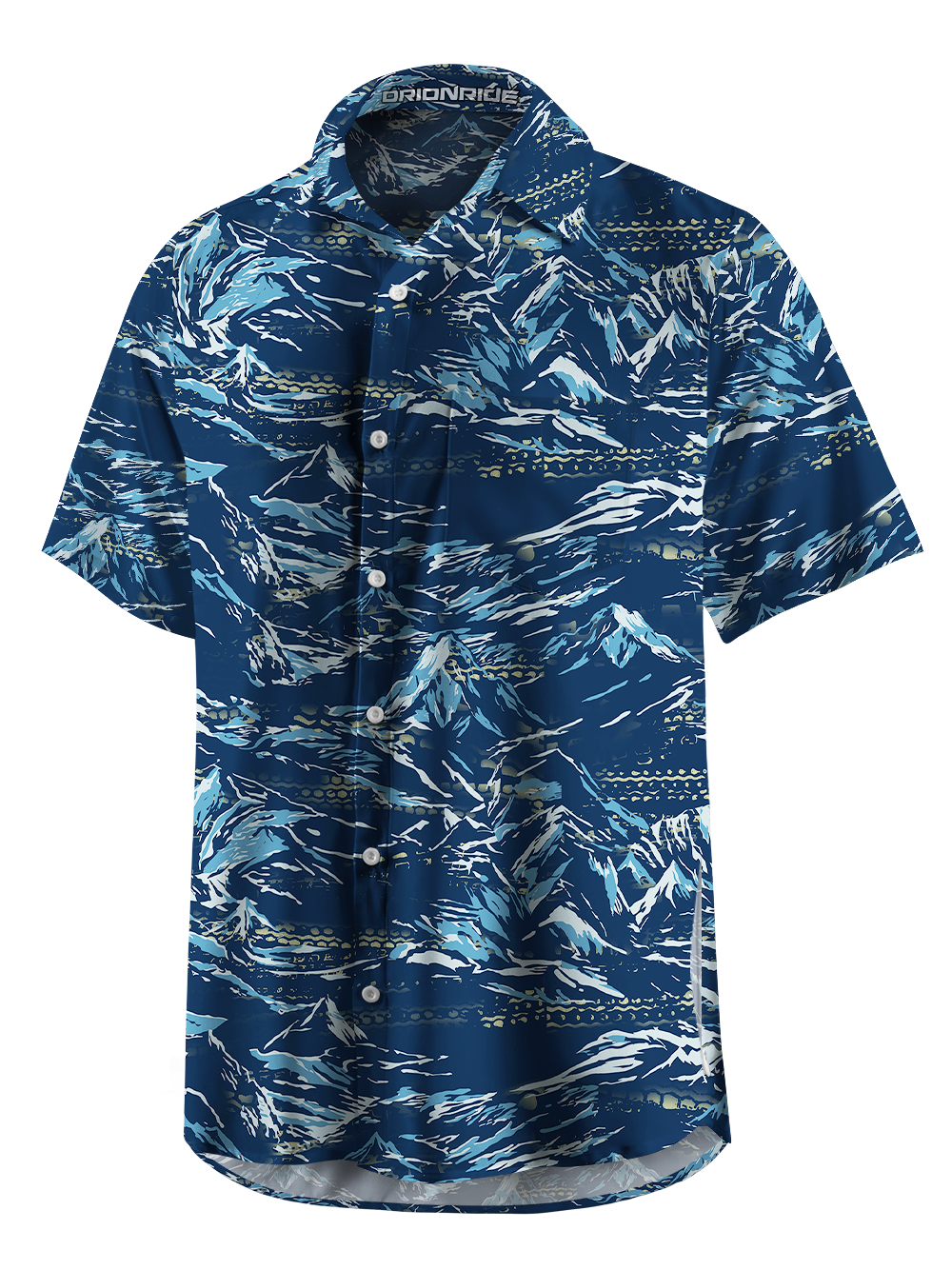 Orionride Path Lines Zipper Pockets Ultra Lightweight Short Sleeves Gravel Shirt