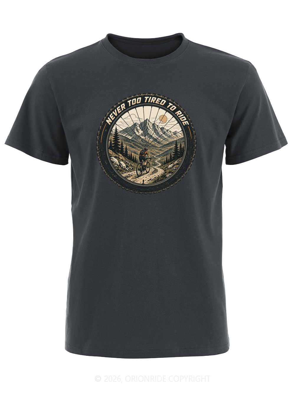 Orionride Wheel View Trail Short Sleeves Bike T-Shirt