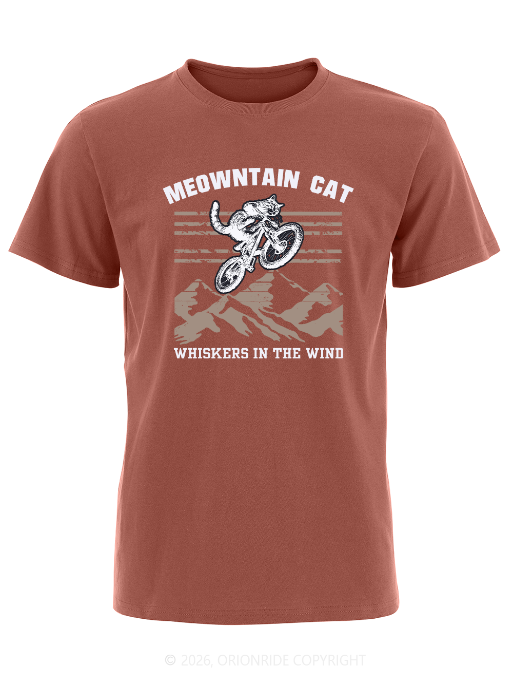 Orionride Cat Riding Short Sleeves Bike T-Shirt