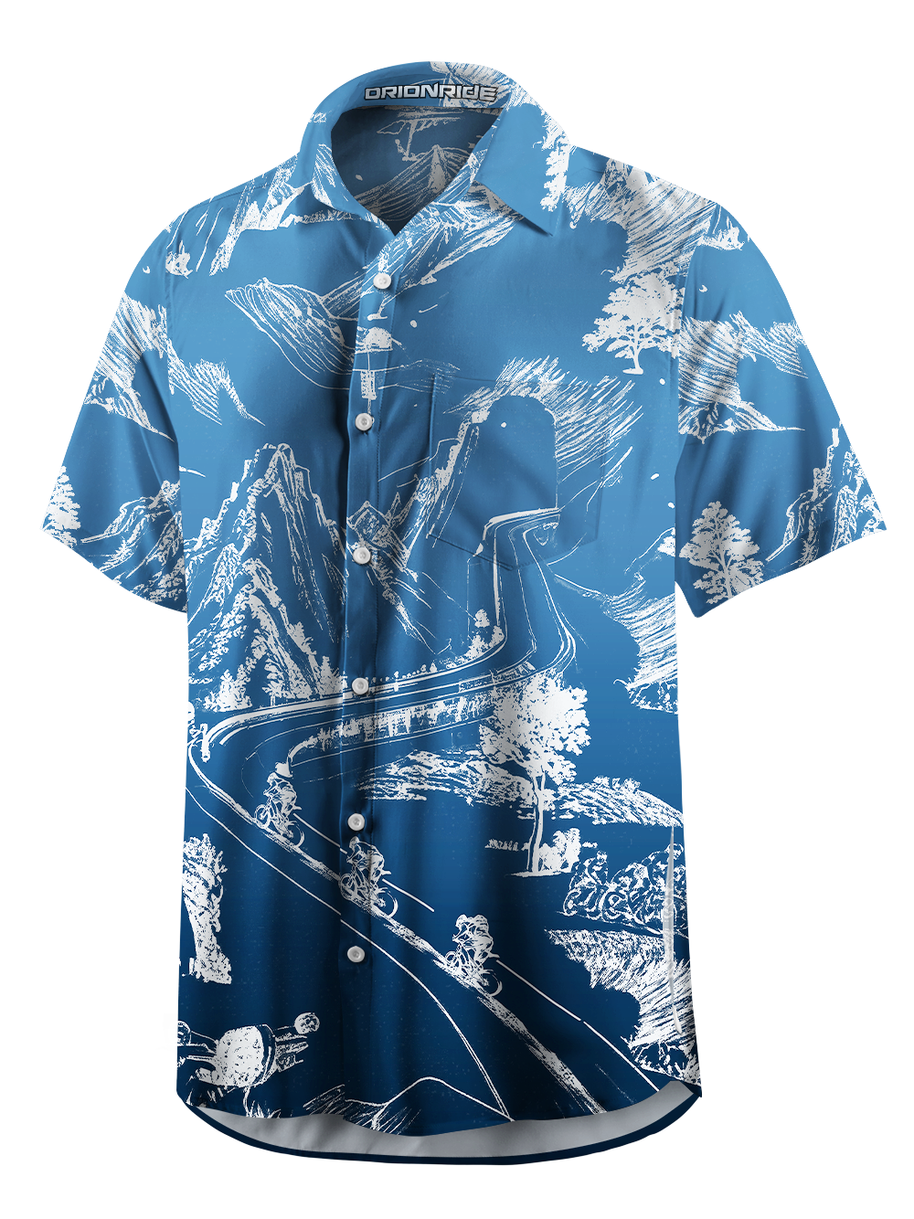 Orionride Road Cycling Zipper Pockets Ultra Lightweight Short Sleeves Gravel Shirt