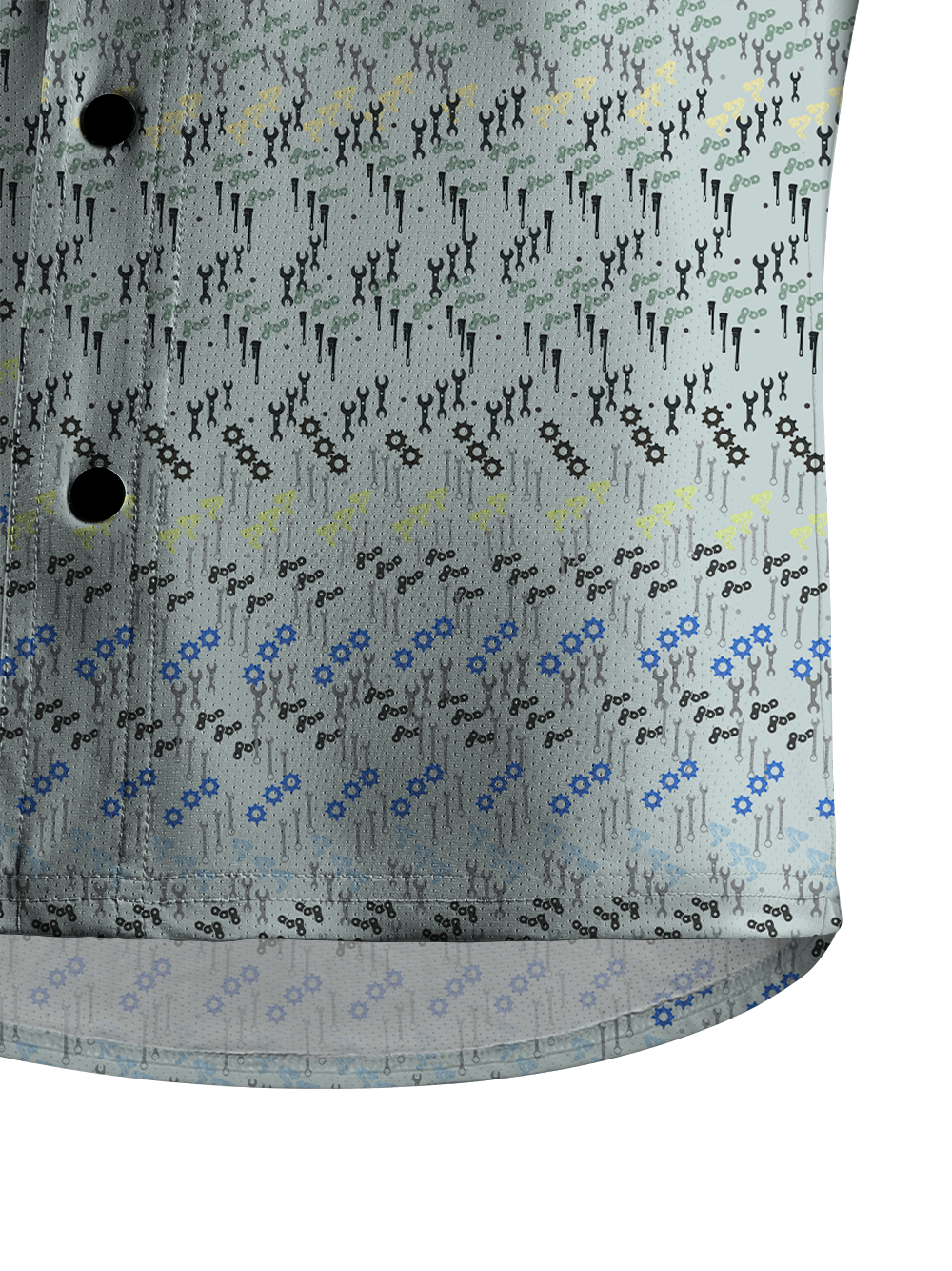 Orionride Neat Parts Men's Stretchy Breathable Long Sleeve Gravel Shirt