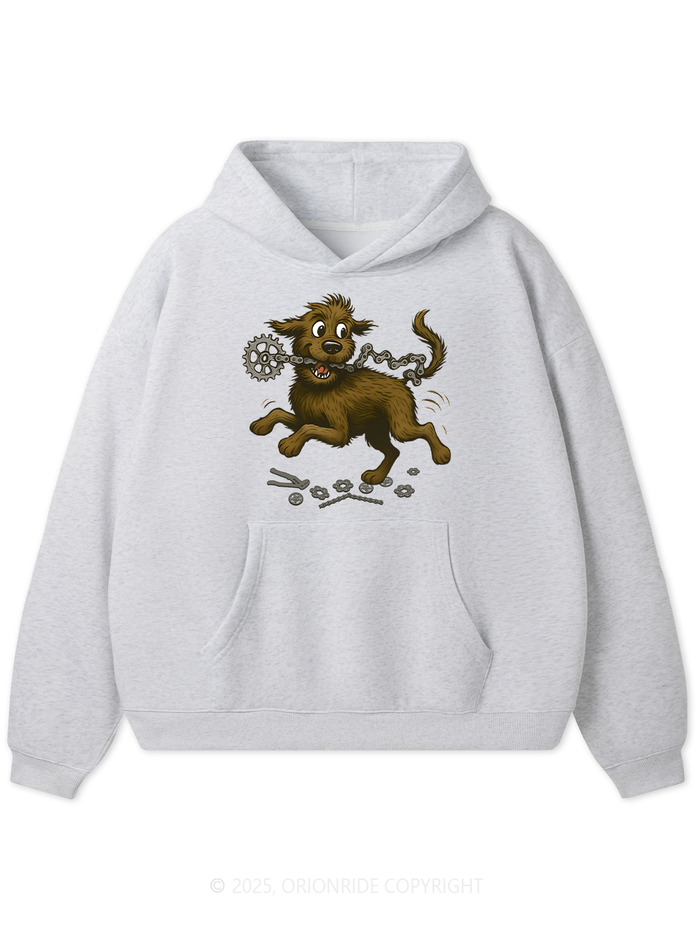 Orionride Dog Bite Chain Women's Fleece Hoodie
