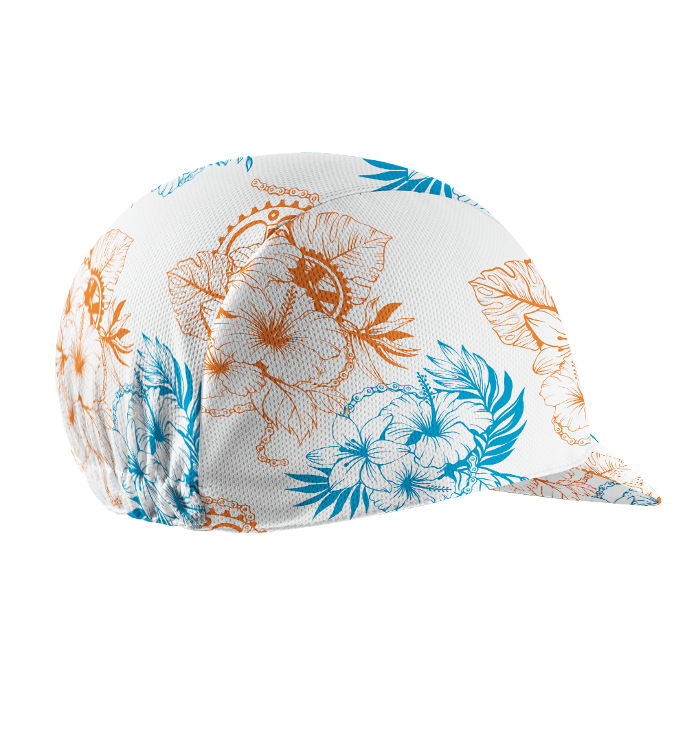 Orionride Bright Hibiscus Flowers Cycling Cap