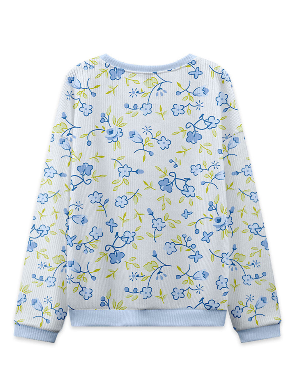 Orionride Blue Flower Bicycle Women's Sweaters