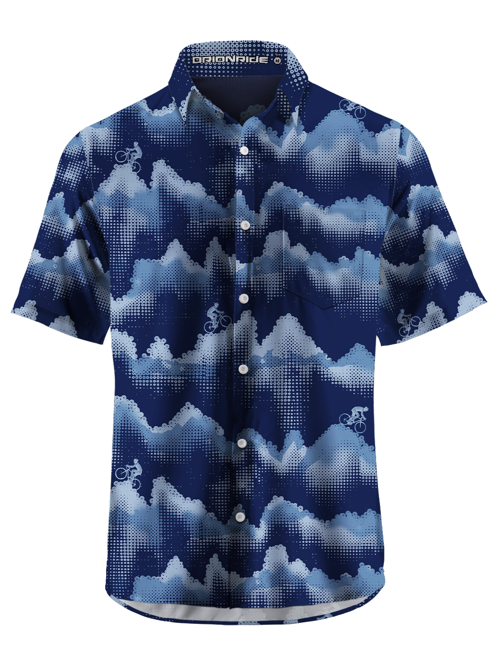 Orionride Wave Ridge Zipper Pockets Ultra Lightweight Short Sleeves Gravel Shirt