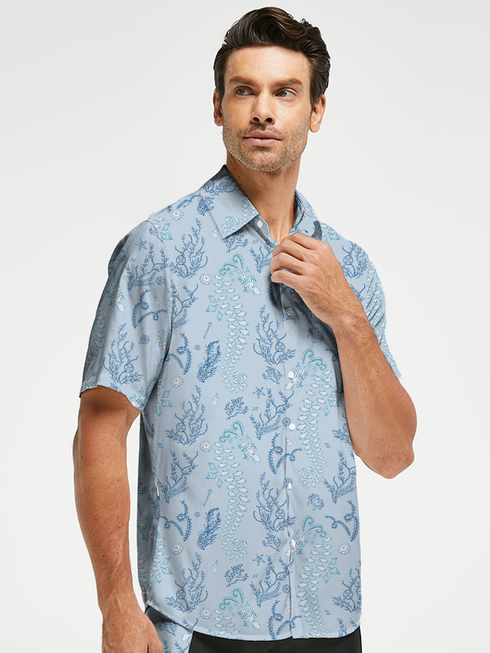 Orionride Dancing Seaweed Zipper Pockets Ultra Lightweight Short Sleeves Gravel Shirt