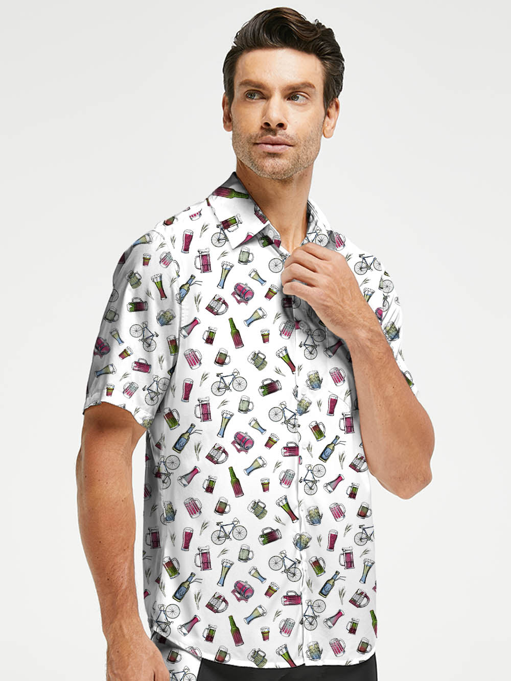 Orionride A Day Of Drinking Zipper Pockets Ultra Lightweight Short Sleeves Gravel Shirt