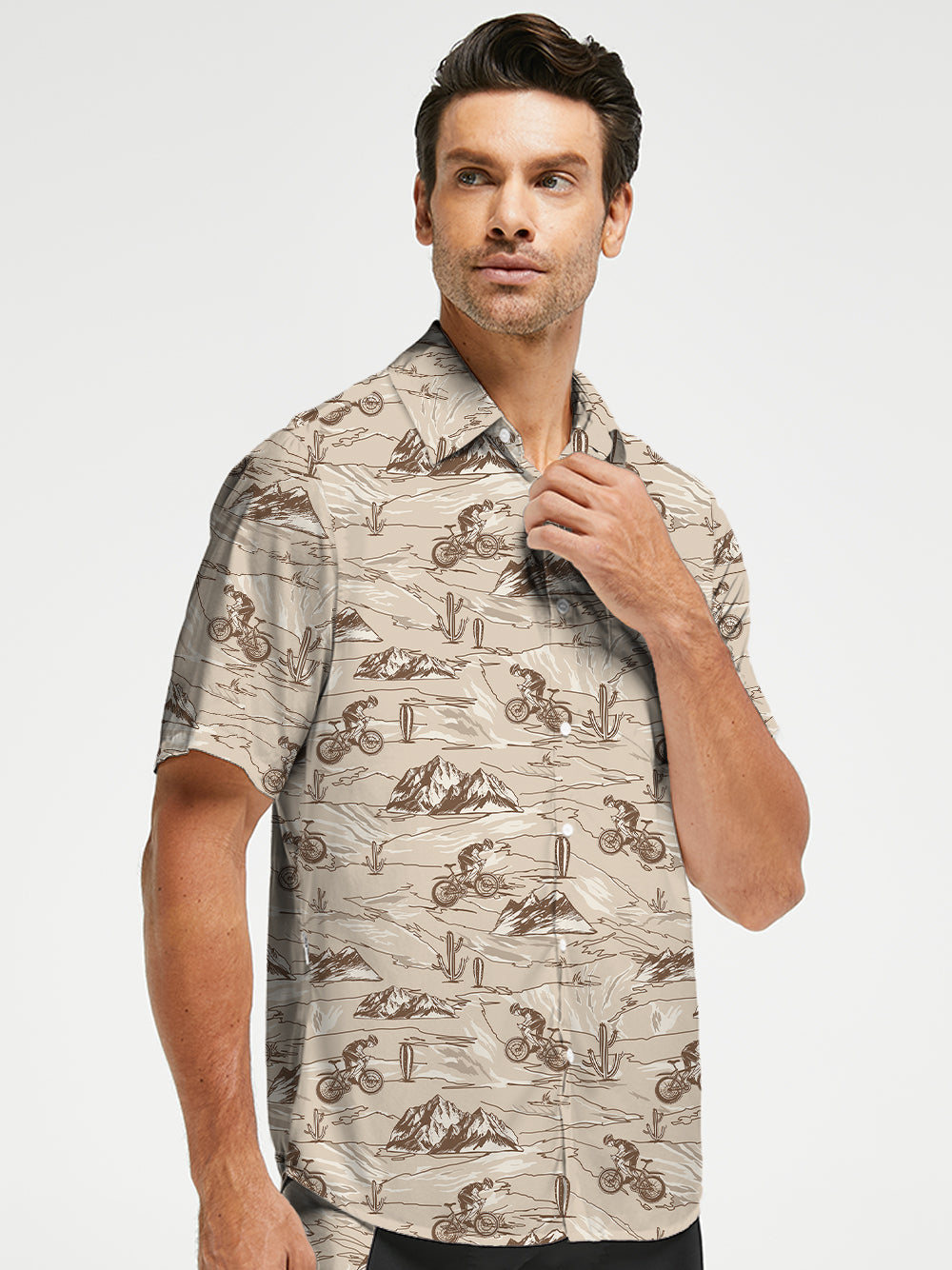 Orionride Desert Safari Zipper Pockets Ultra Lightweight Short Sleeves Gravel Shirt