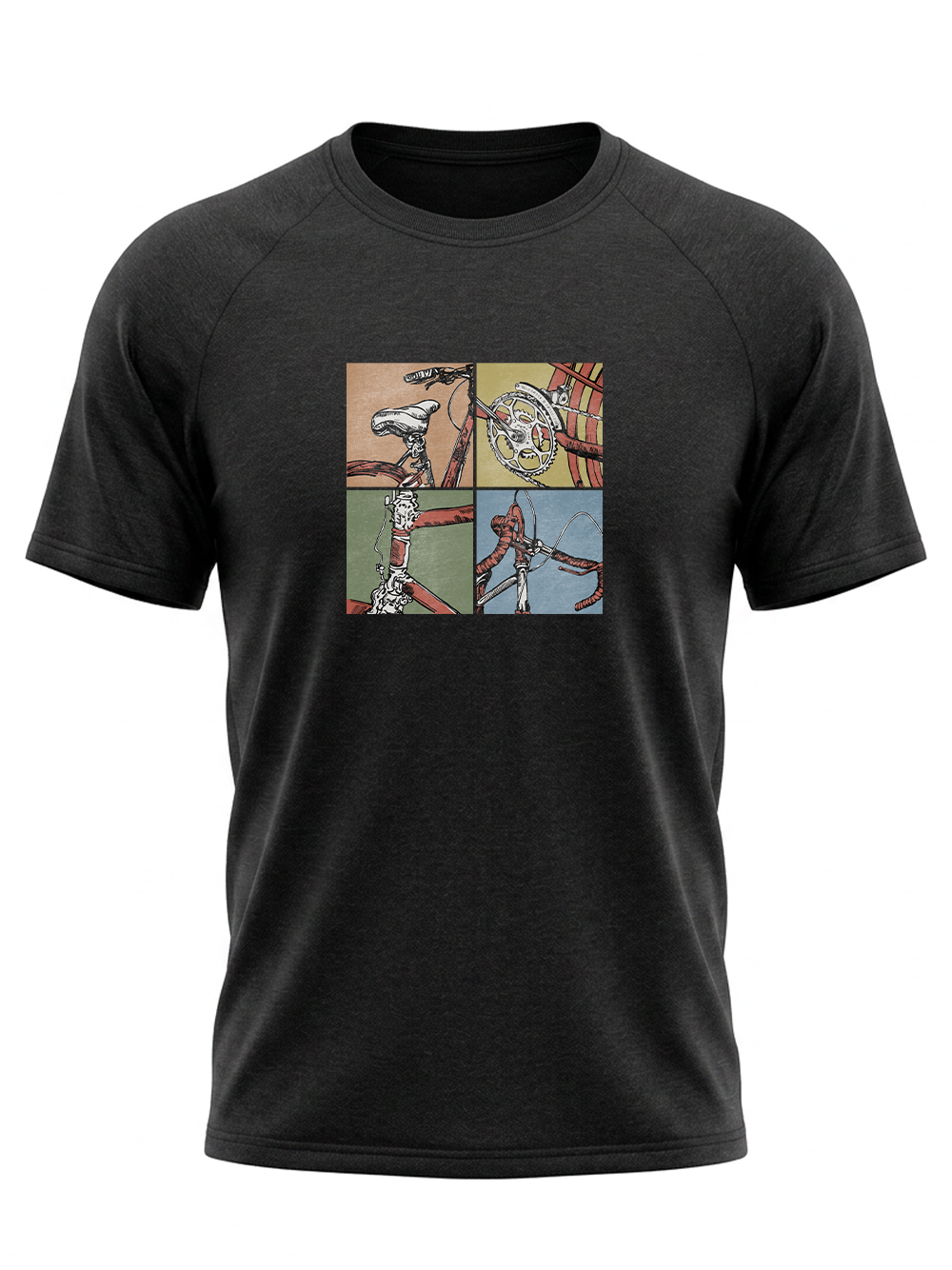 Orionride Parts Drawing Short Sleeves Quick-Dry Training T-Shirt