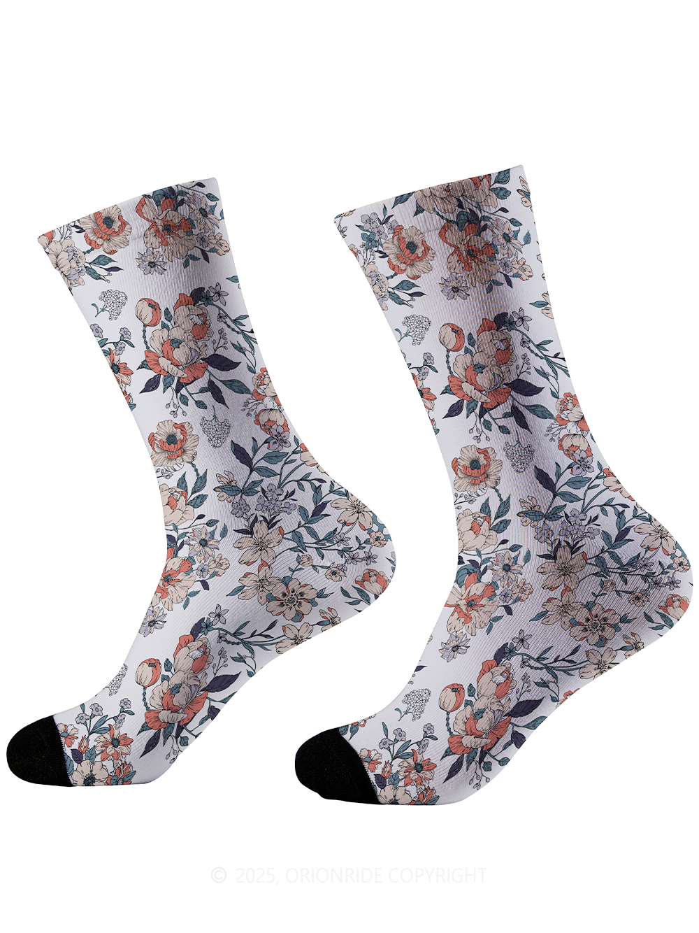 Orionride Buds Of Flowers Cycling Socks