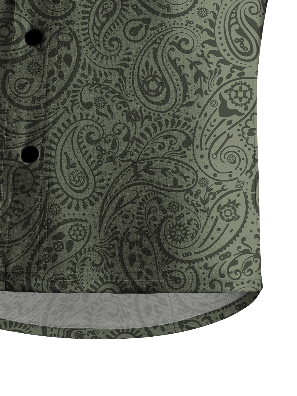 Orionride Lush Cashew Flowers Men's Stretchy Breathable Long Sleeve Gravel Shirt