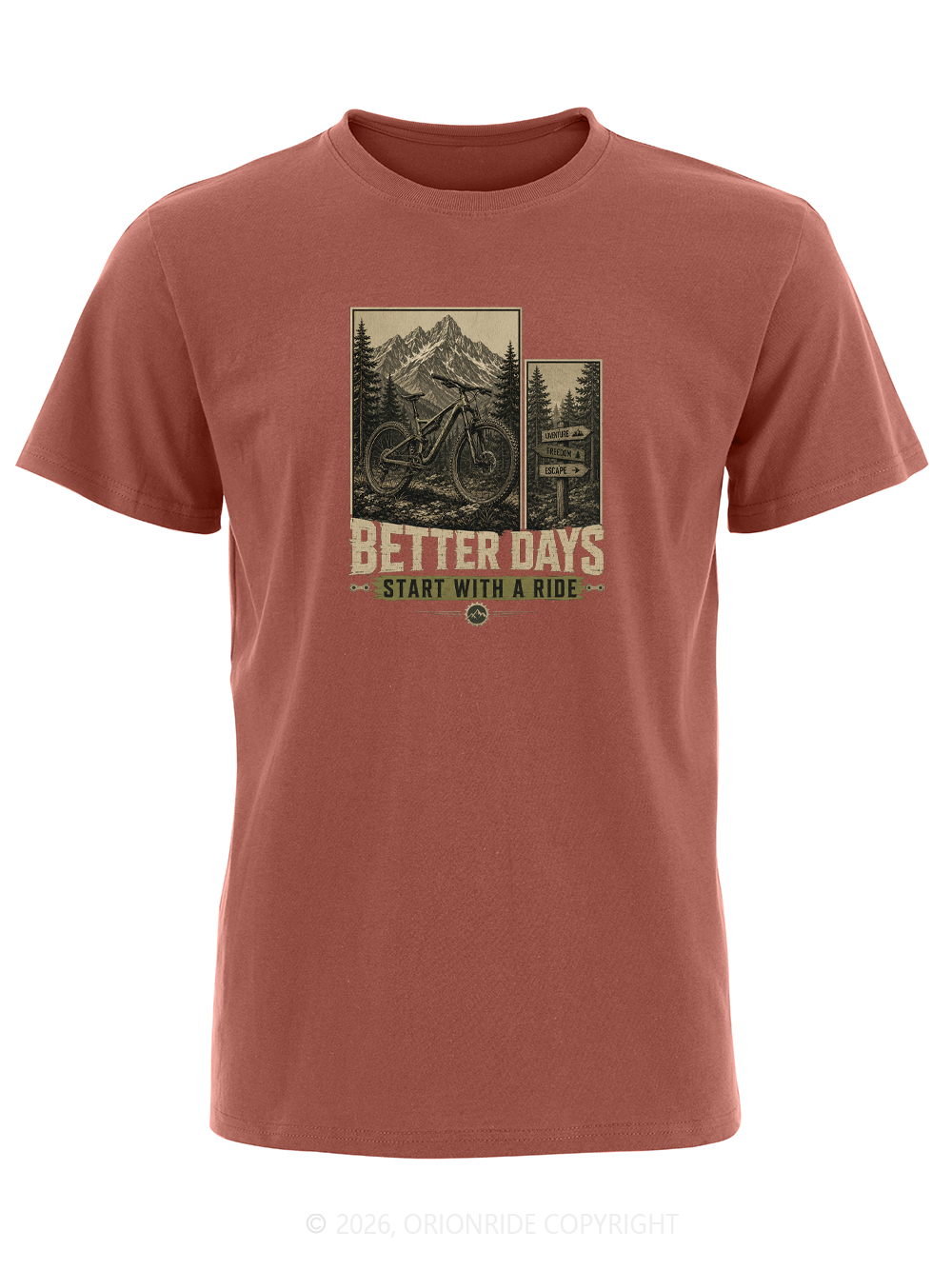 Orionride Ride Better Days Short Sleeves Bike T-Shirt