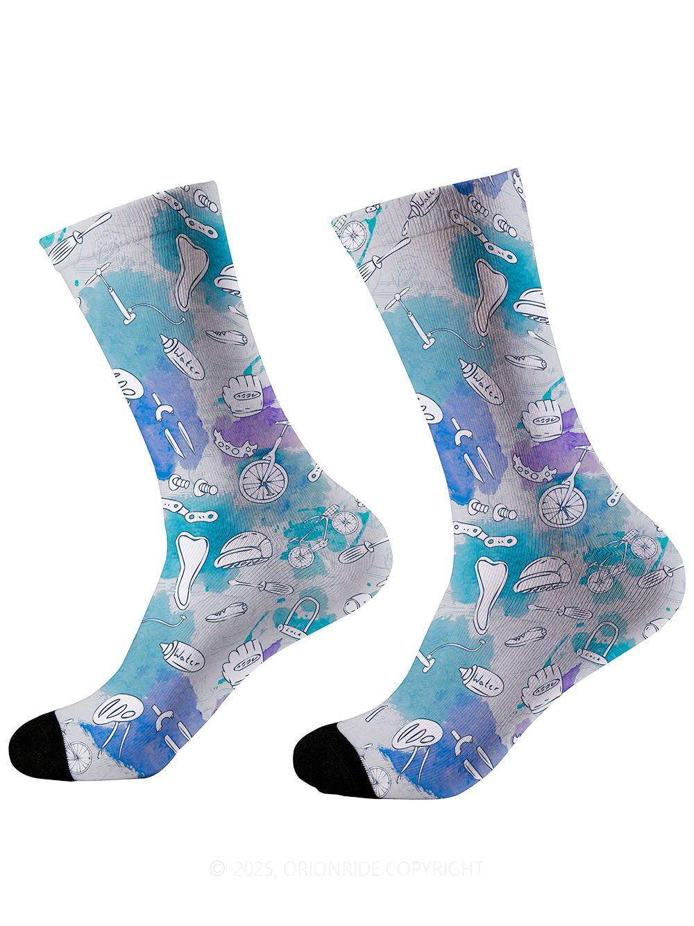 Orionride Ink Parts Cycling Socks