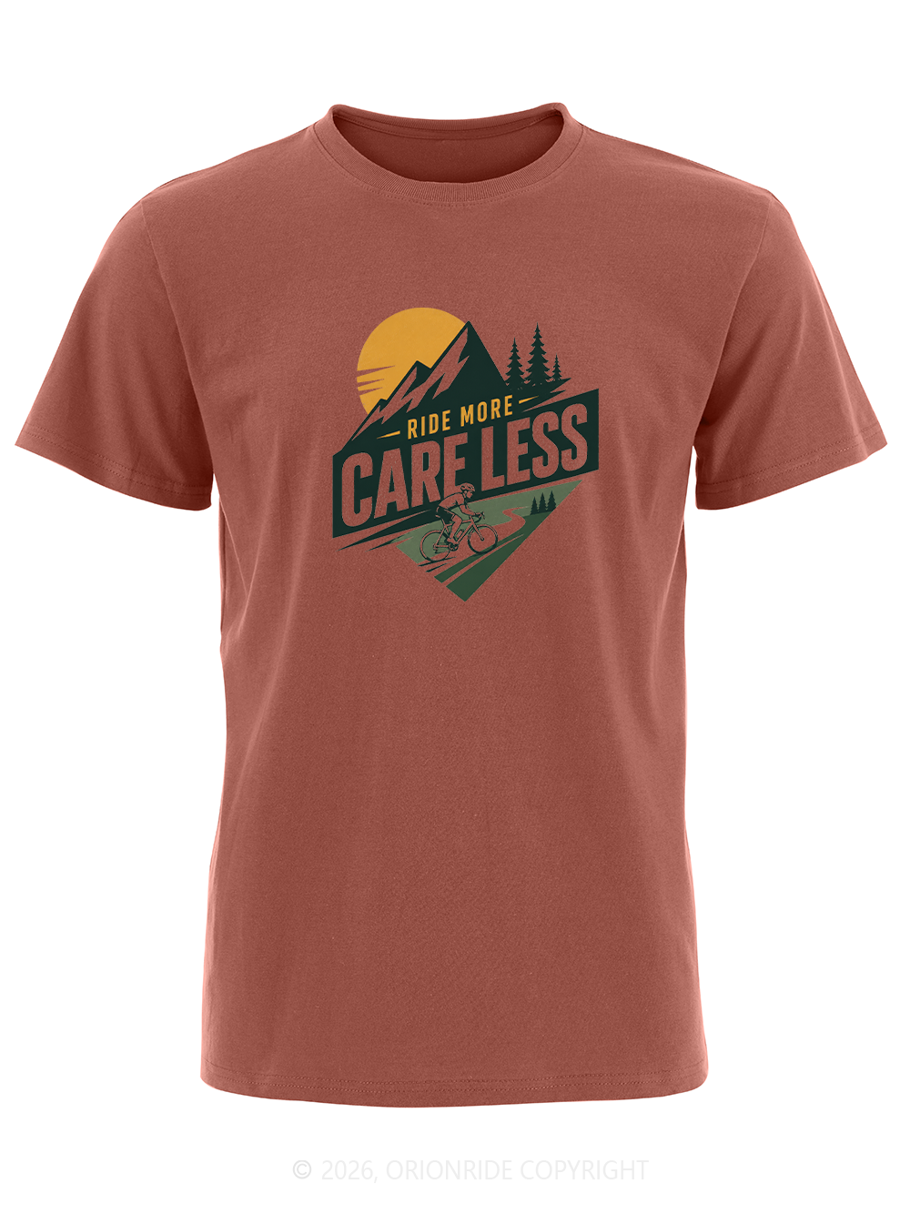Orionride Ride More Care Less Short Sleeves Bike T-Shirt