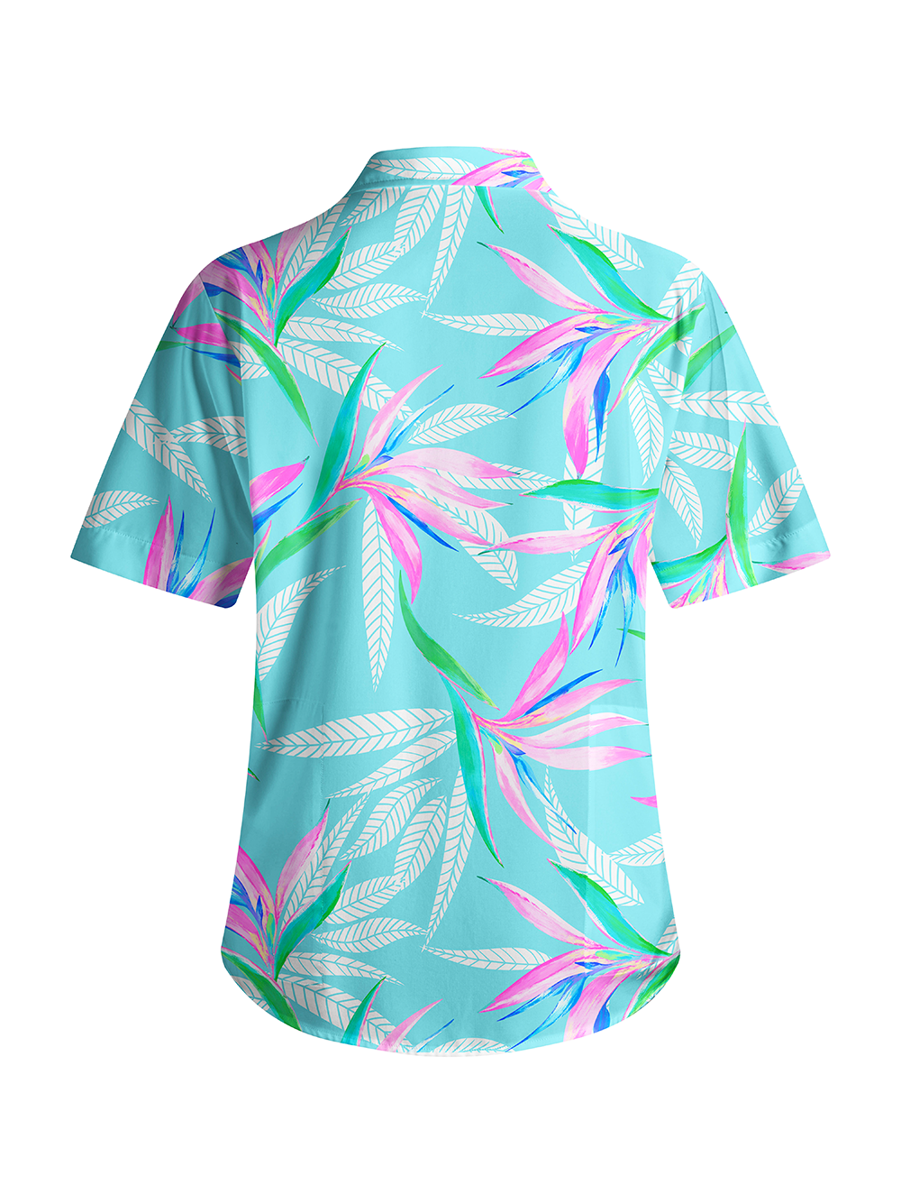Orionride The Beauty Of Leaves Zipper Pockets Ultra Lightweight Short Sleeves Women's Gravel Shirt