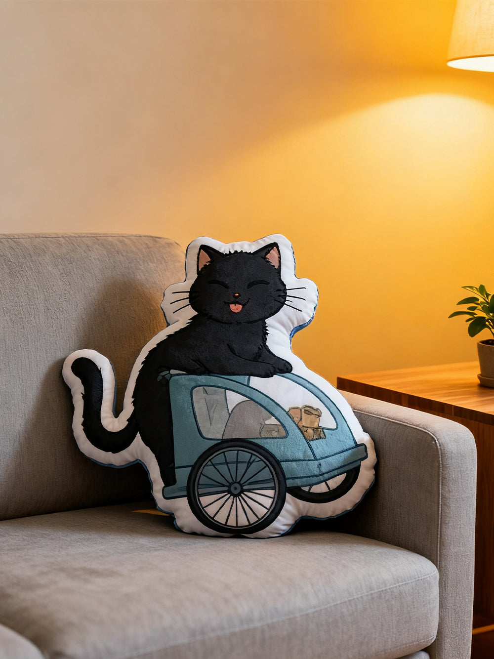Orionride Cats And Bicycles Odd-Shaped Pillows