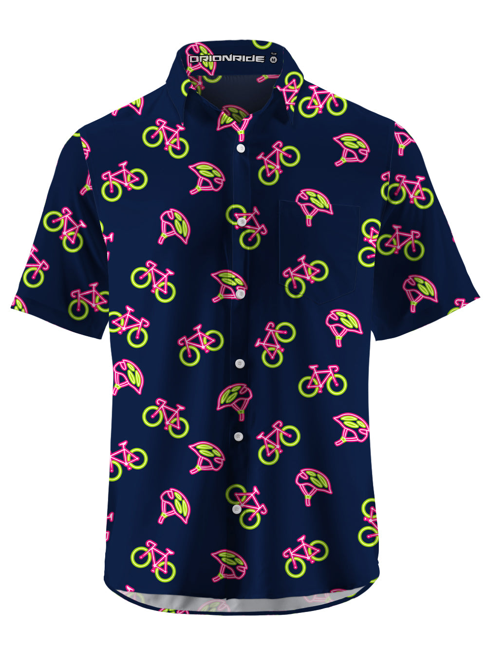 Orionride Fluorescent Bicycle Zipper Pockets Ultra Lightweight Short Sleeves Gravel Shirt