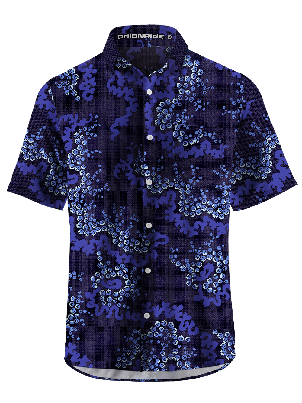 Orionride Plant Stems Zipper Pockets Ultra Lightweight Short Sleeves Gravel Shirt