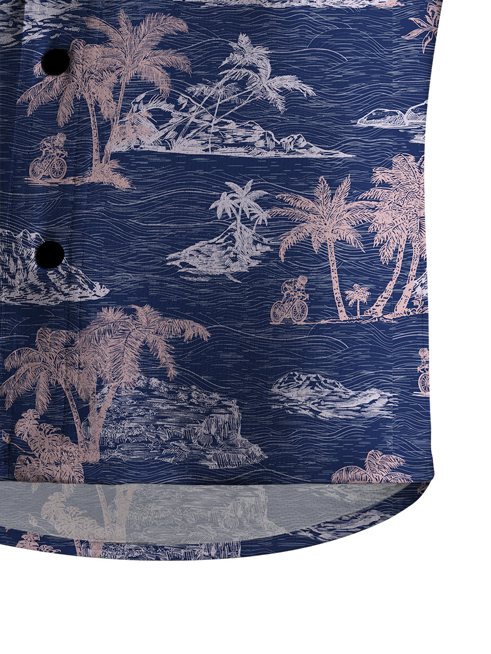 Orionride Secluded Island Men's Stretchy Breathable Long Sleeve Gravel Shirt