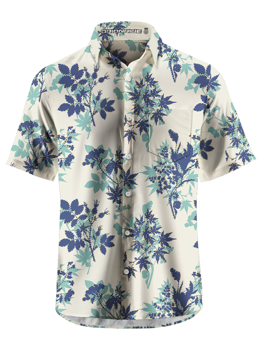 Orionride Subtropical Style Zipper Pockets Ultra Lightweight Short Sleeves Gravel Shirt