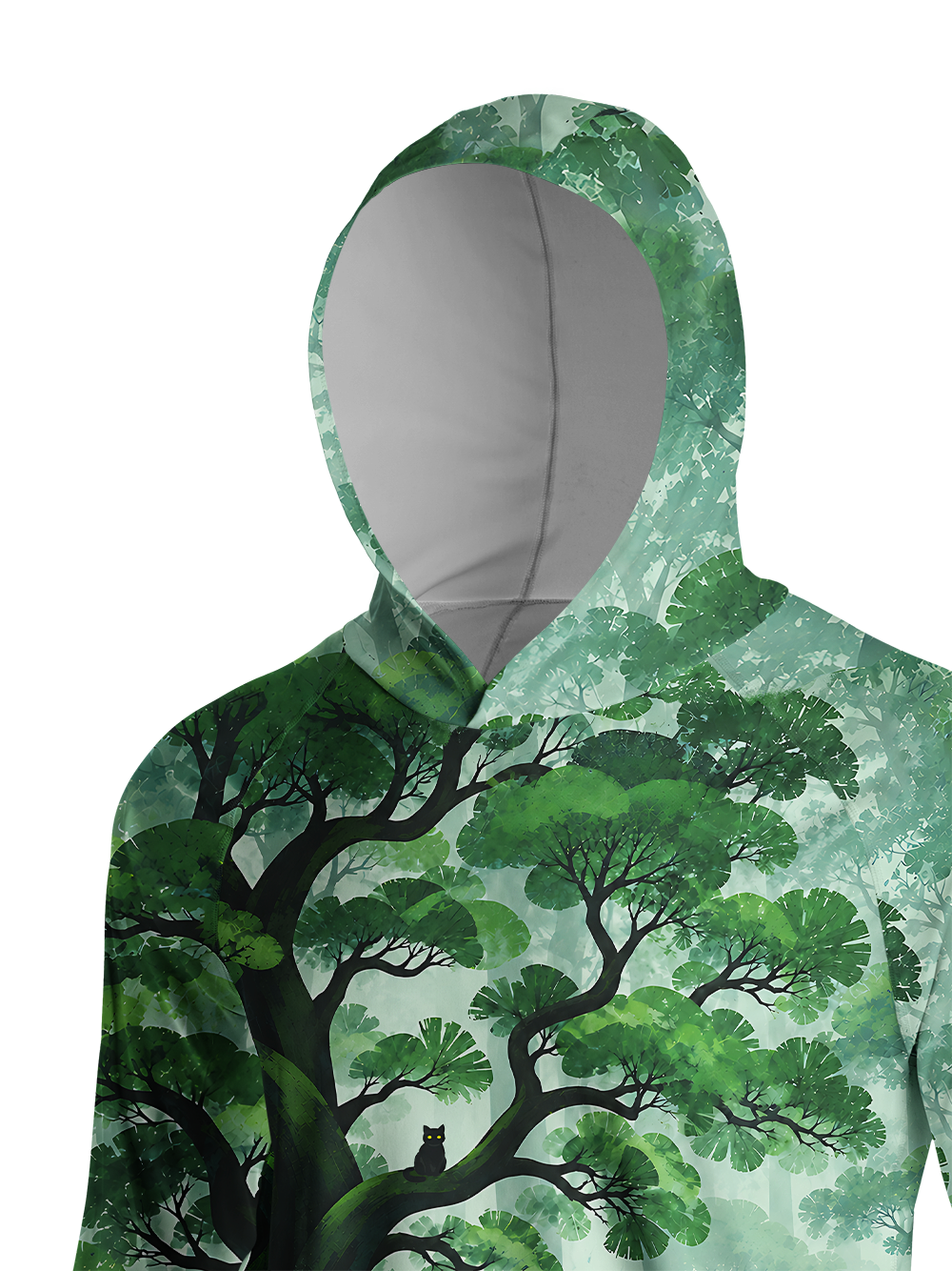 Orionride Forest Sanctuary Long Sleeve Cycling Hoodie Shirt