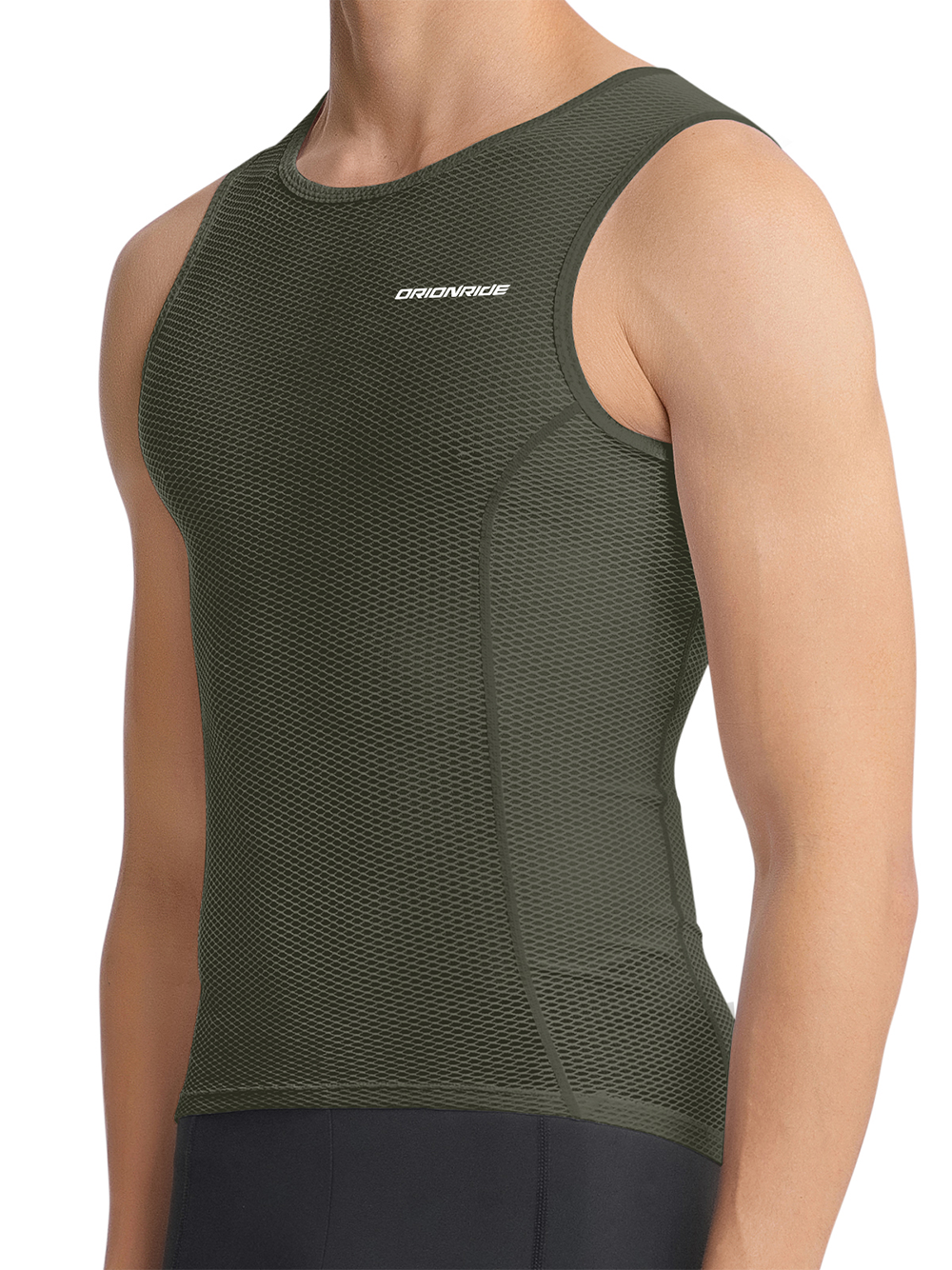 Orionride Anti-Sweat Quick Dry Sleeveless Cycling Base Layer Army Green