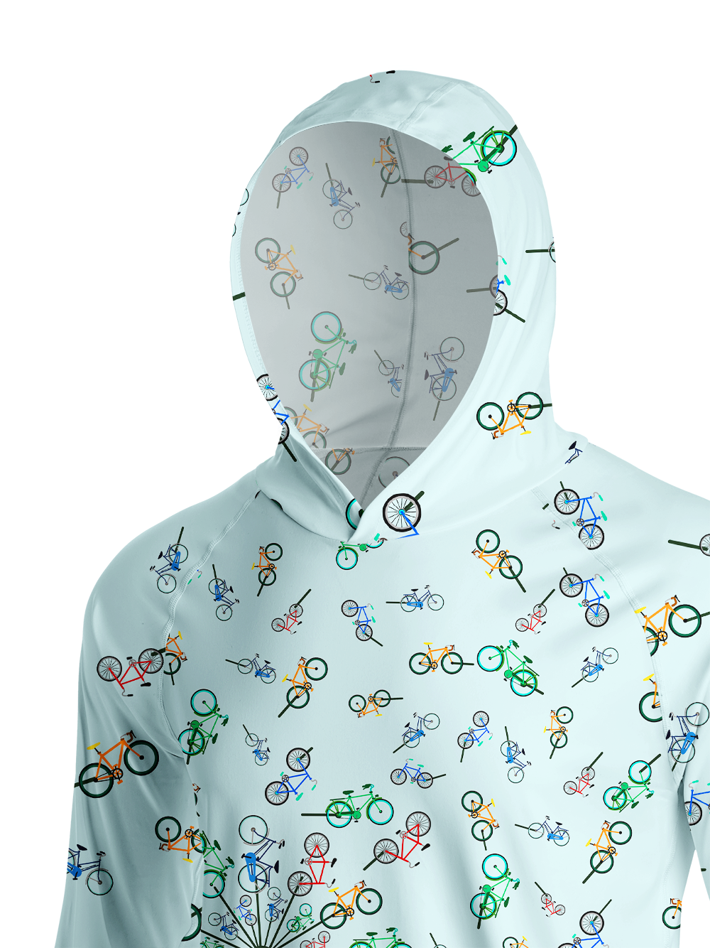 Orionride Dandelion Bike Long Sleeve Cycling Hoodie Shirt