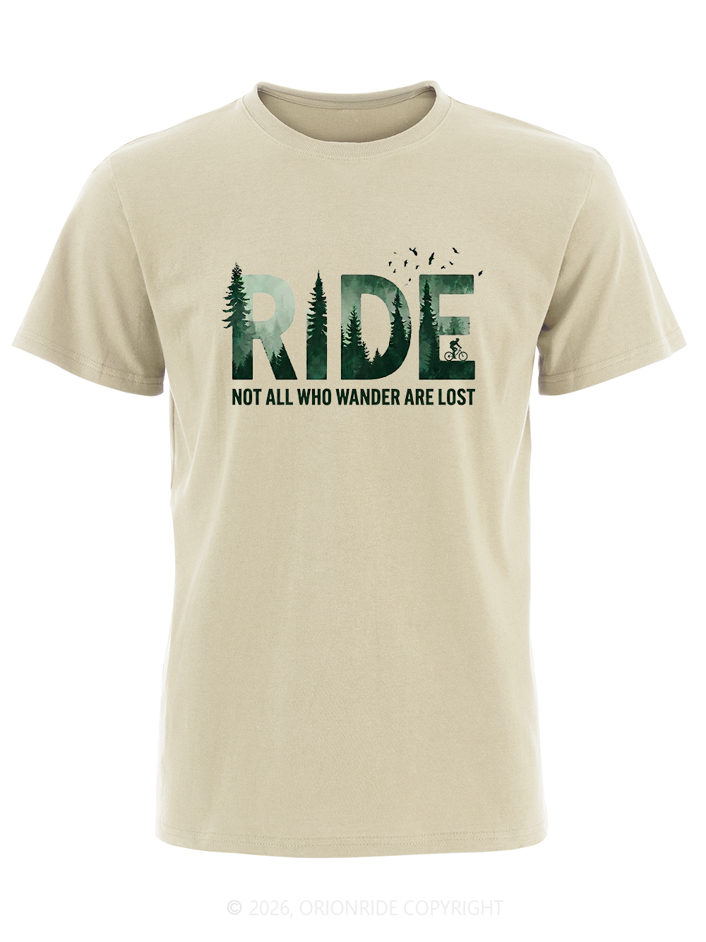 Orionride Forest Silhouette Short Sleeves Bike T-Shirt