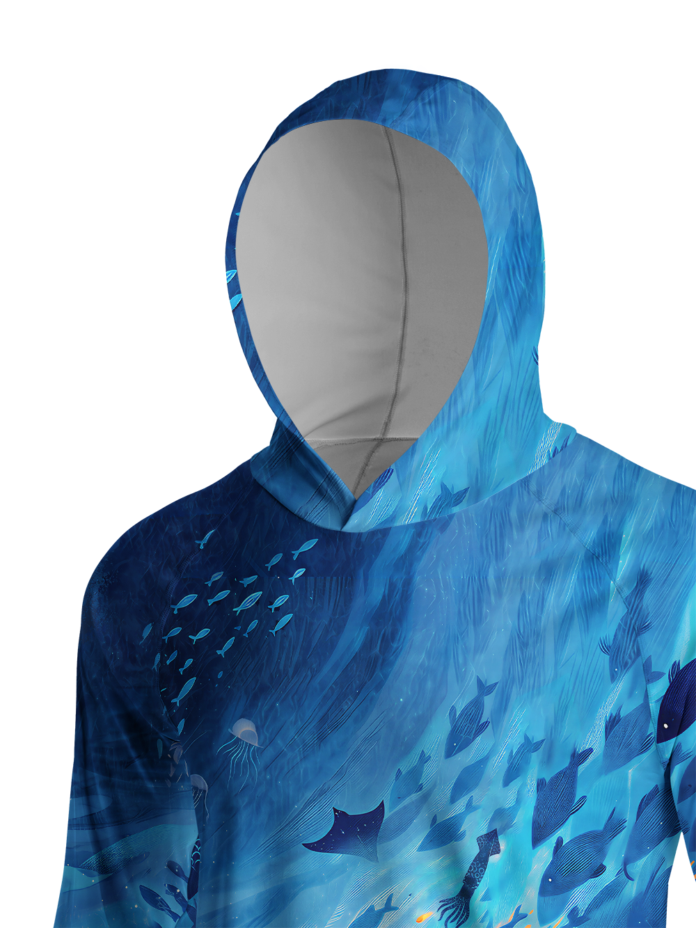 Orionride Solo Swim Long Sleeve Cycling Hoodie Shirt