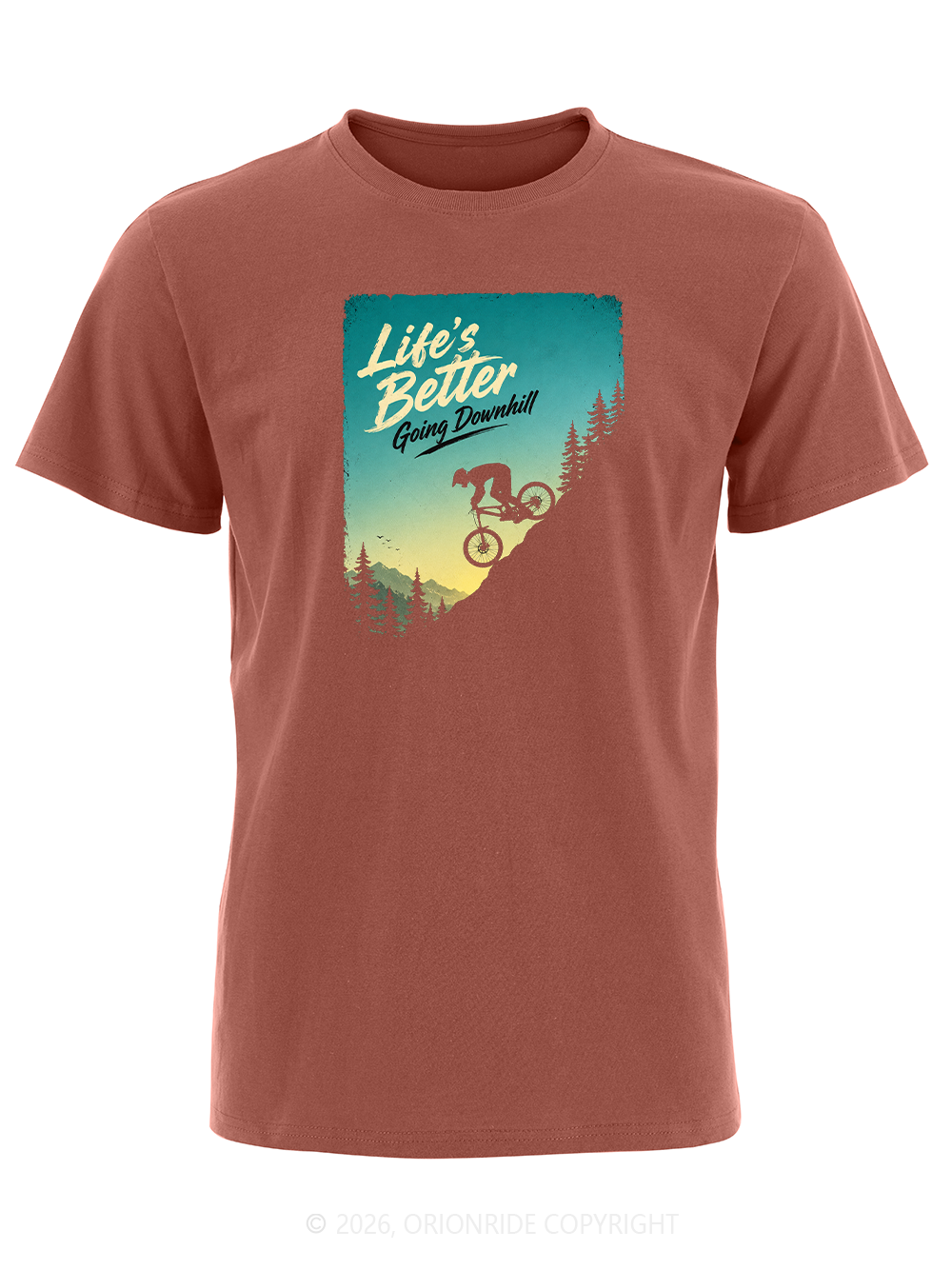 Orionride Going Downhill Short Sleeves Bike T-Shirt