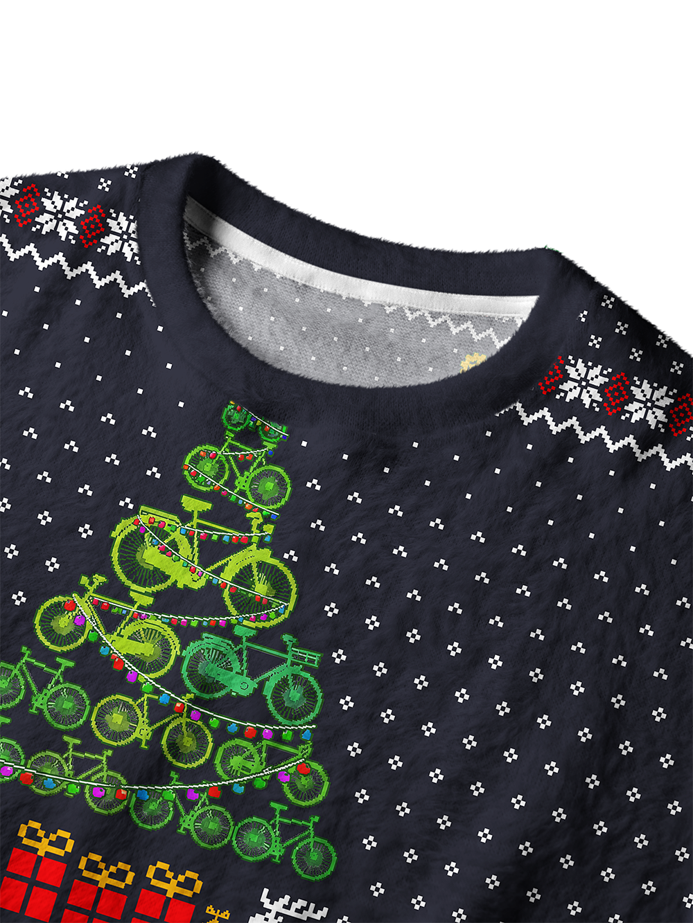 Orionride Bicycle Christmas Tree Men's Sweaters