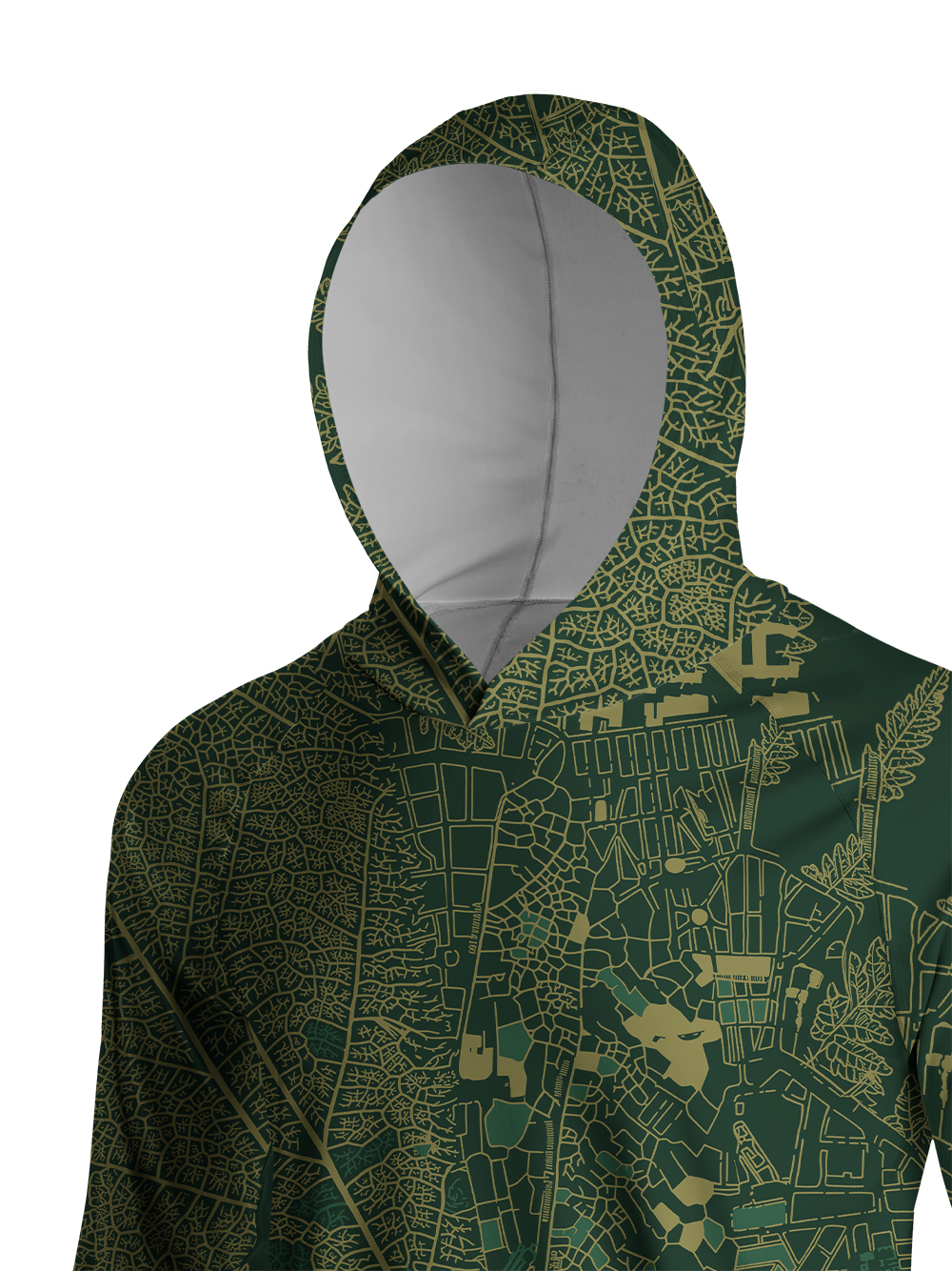 Orionride Leaf City Ride Long Sleeve Cycling Hoodie Shirt