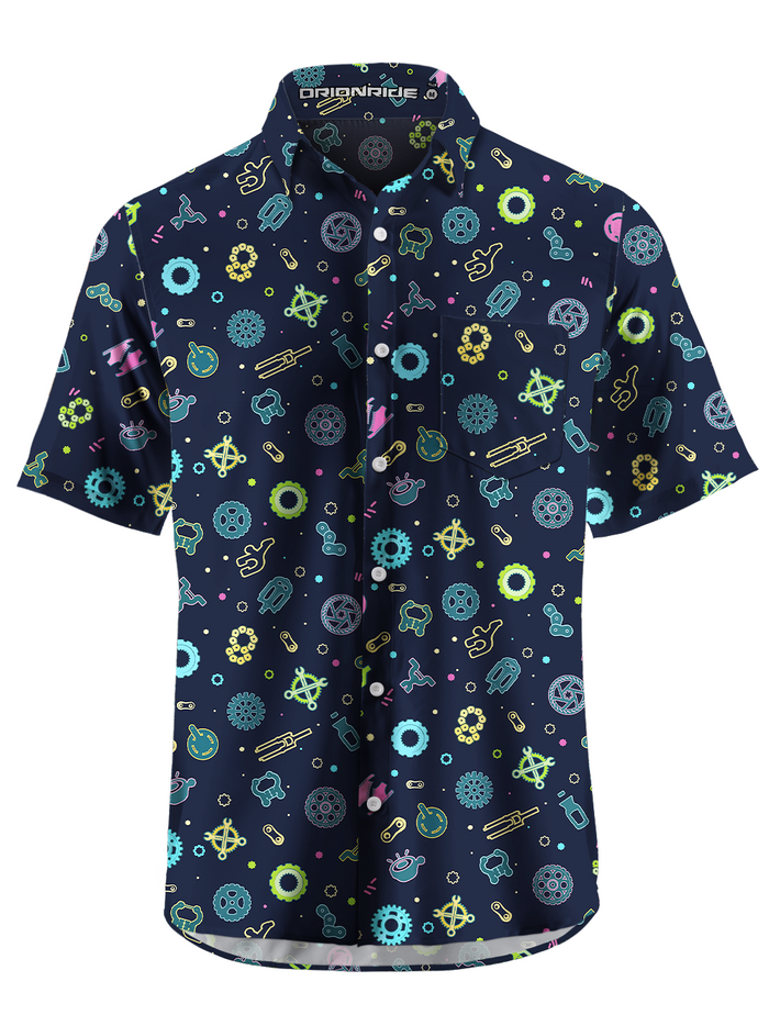 Orionride Light-Up Parts Zipper Pockets Ultra Lightweight Short Sleeve