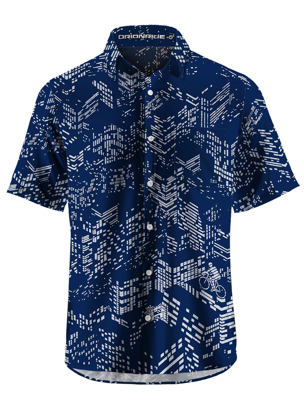Orionride City Maze Zipper Pockets Ultra Lightweight Short Sleeves Gravel Shirt