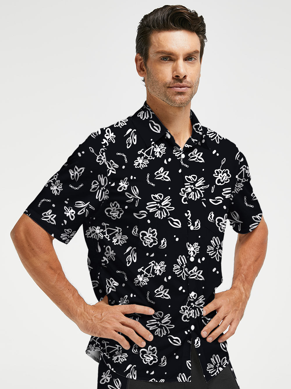 Orionride Line Flower Bicycle Zipper Pockets Ultra Lightweight Short Sleeves Gravel Shirt