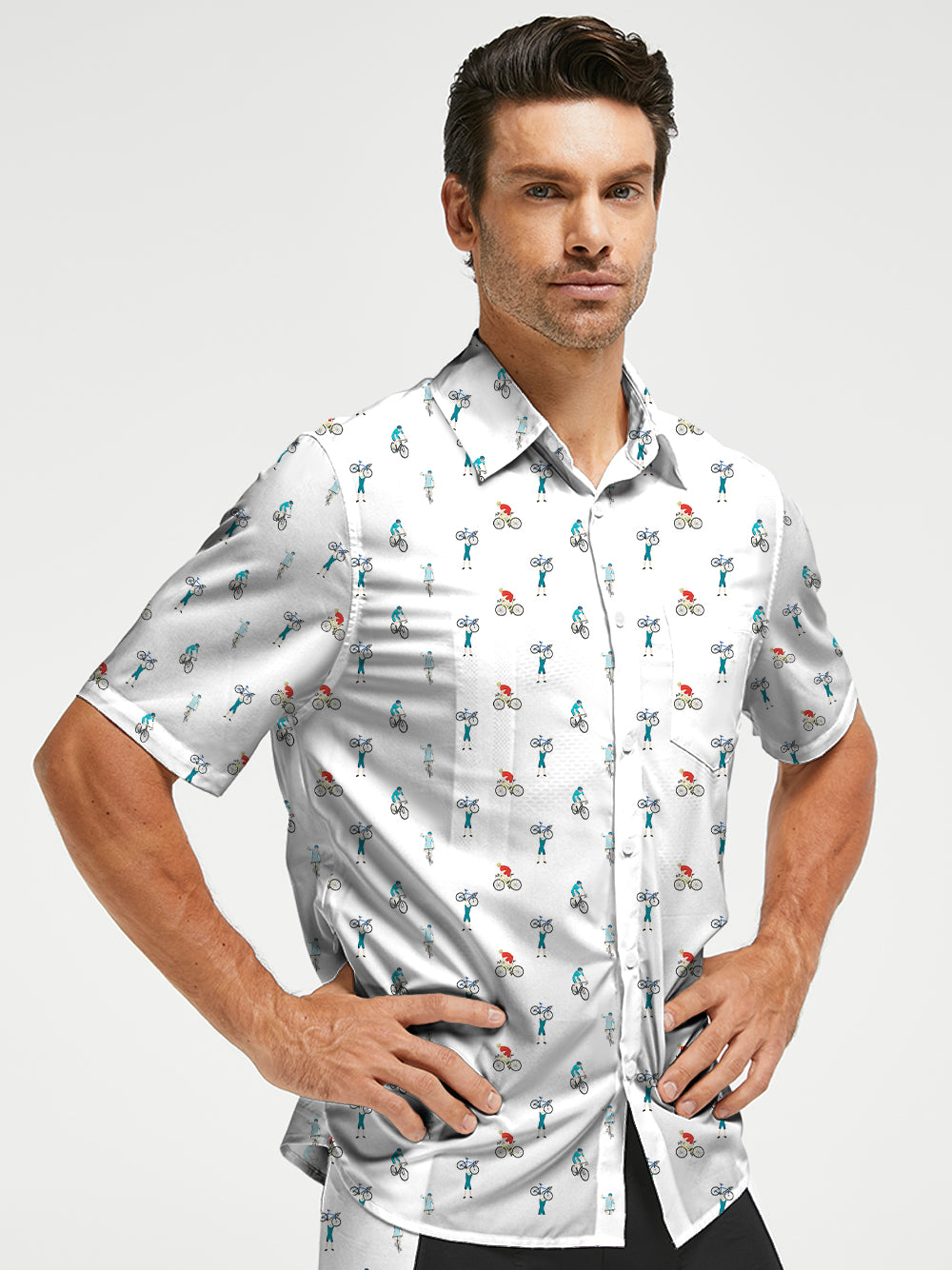Orionride Cycling On The Road Zipper Pockets Ultra Lightweight Short Sleeves Gravel Shirt