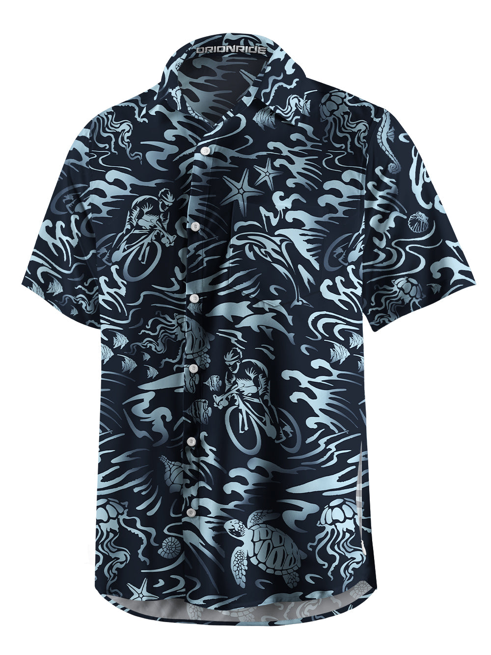 Orionride Ocean Legend Zipper Pockets Ultra Lightweight Short Sleeves Gravel Shirt