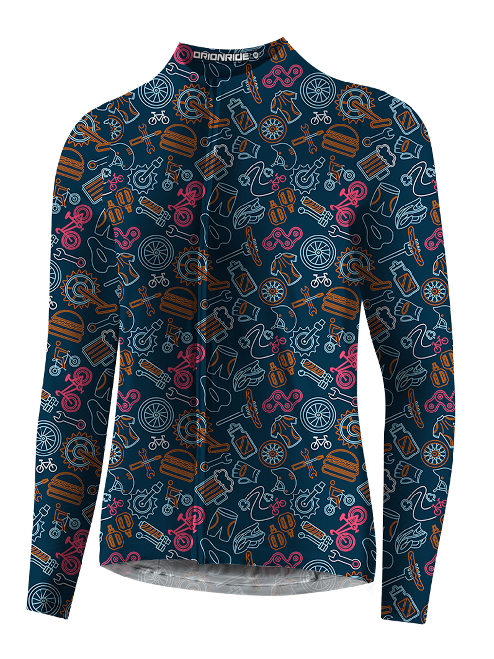 Orionride Weekend BBQ Long Sleeve Cycling Jersey