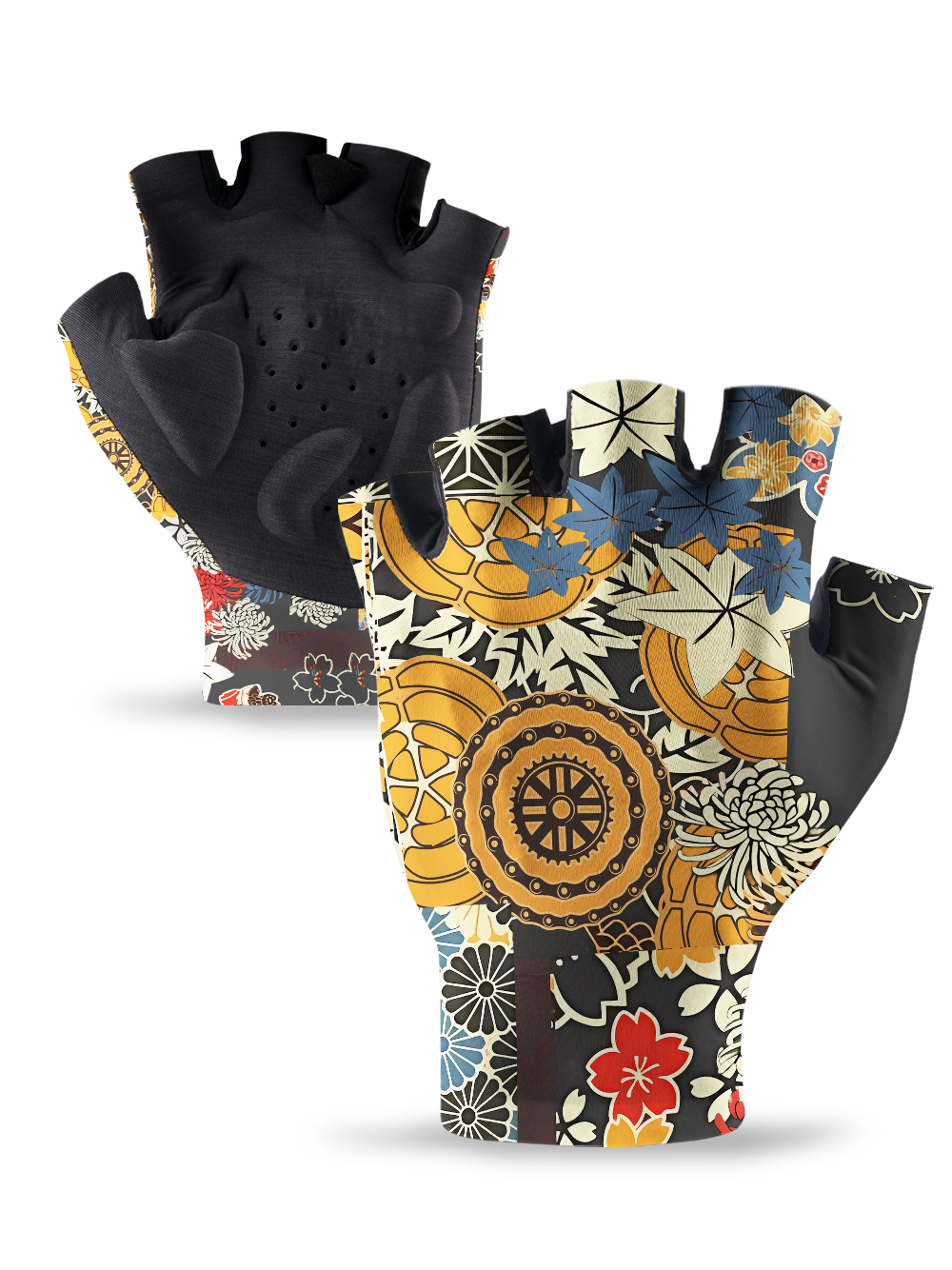 Orionride Unique Gear Flower Cycling Gloves