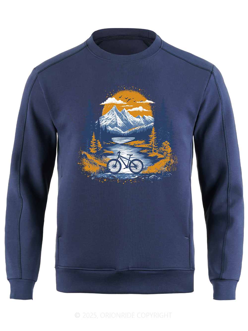 Orionride Sunset Forest Long Sleeve Bike Sweatshirt