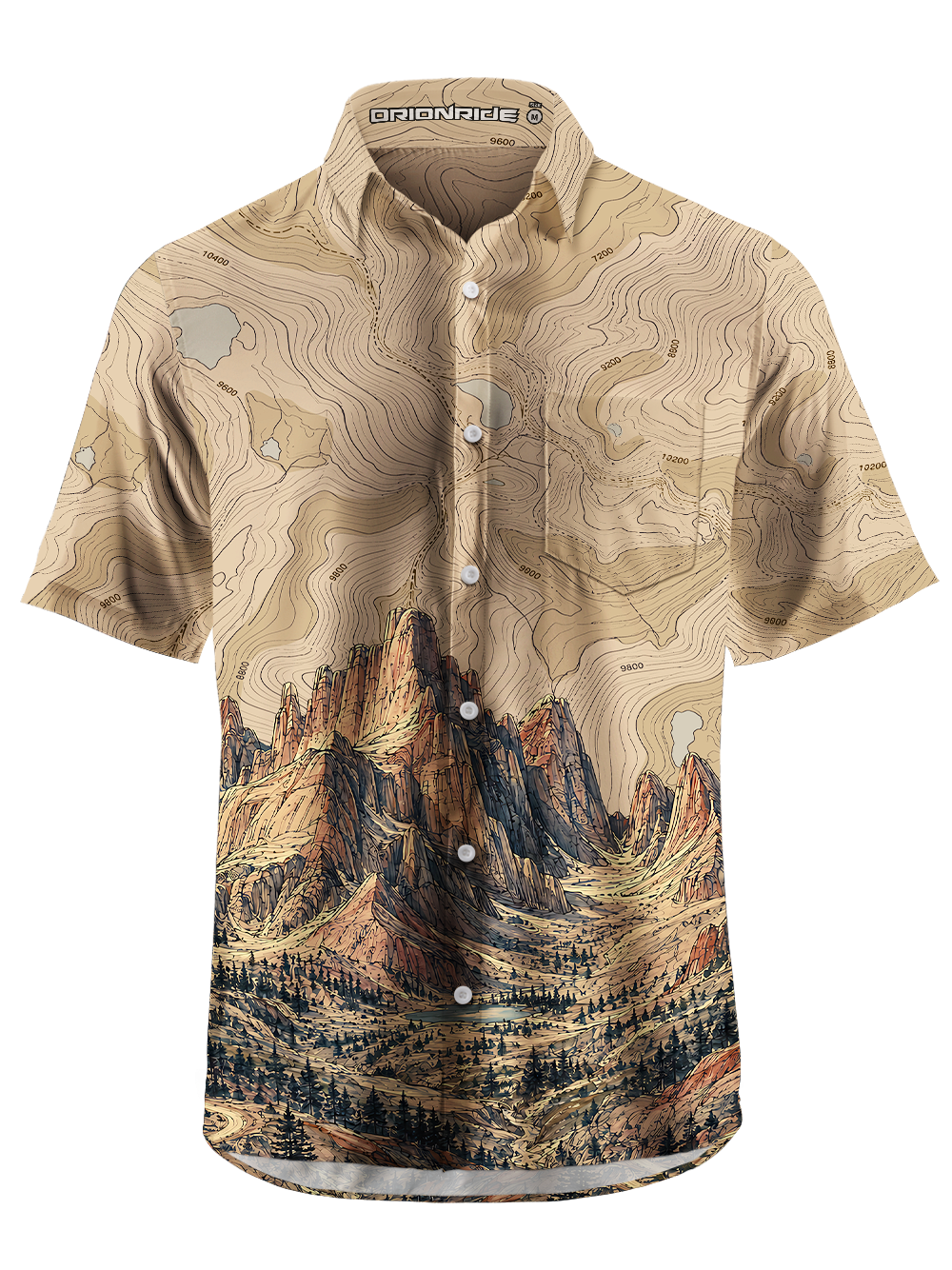 Orionride Contour Peak Zipper Pockets Ultra Lightweight Short Sleeves Gravel Shirt