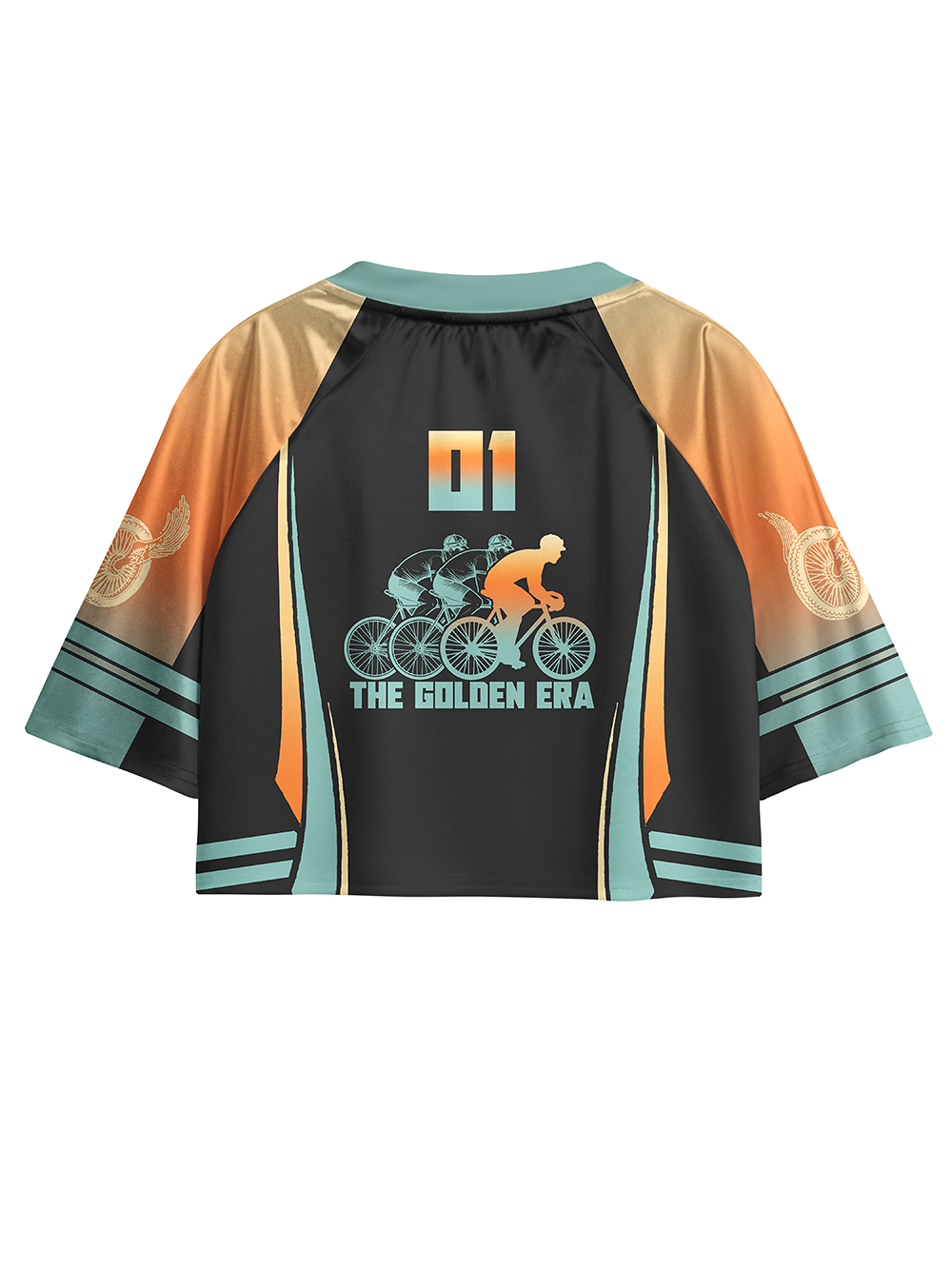 Orionride Vintage Bicycle Women's Sports Crop Jersey